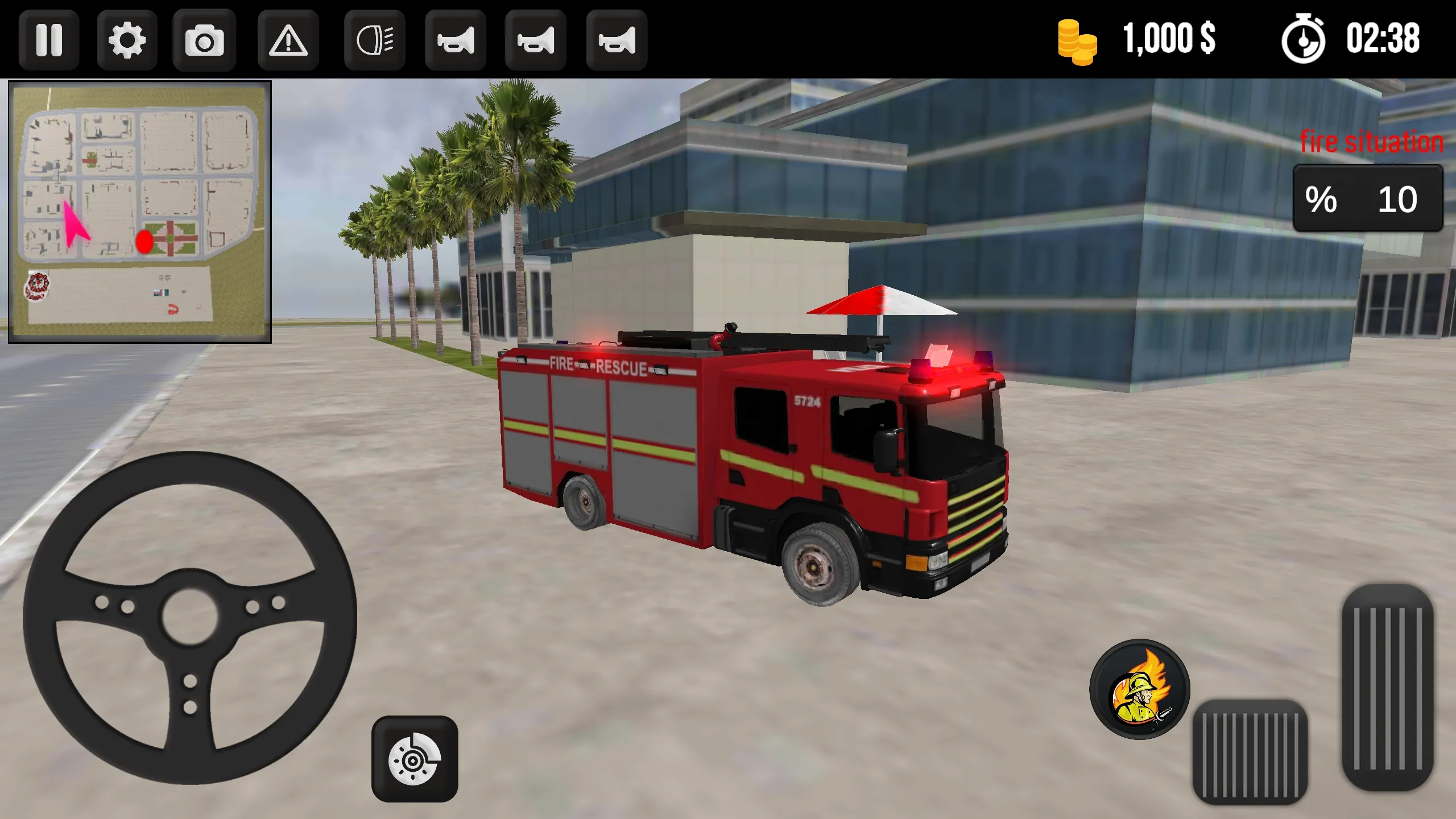 Fire Truck Simulator | Indus Appstore | Screenshot