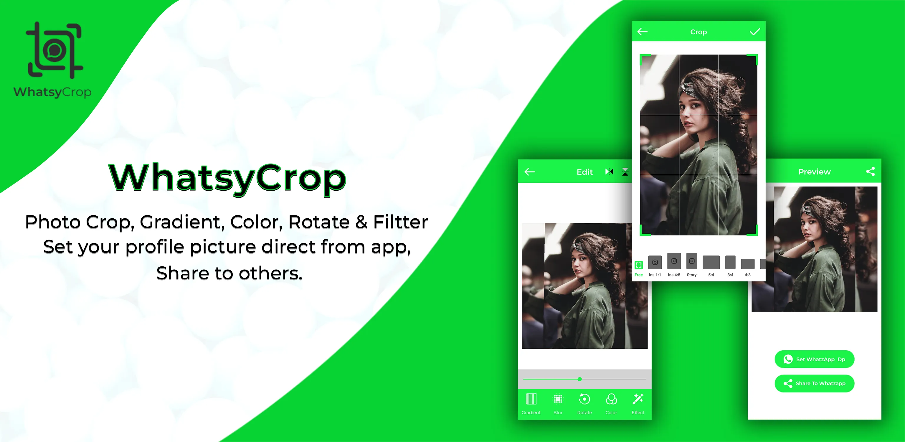 WhatsyCrop: DP Photo Editor | Indus Appstore | Screenshot