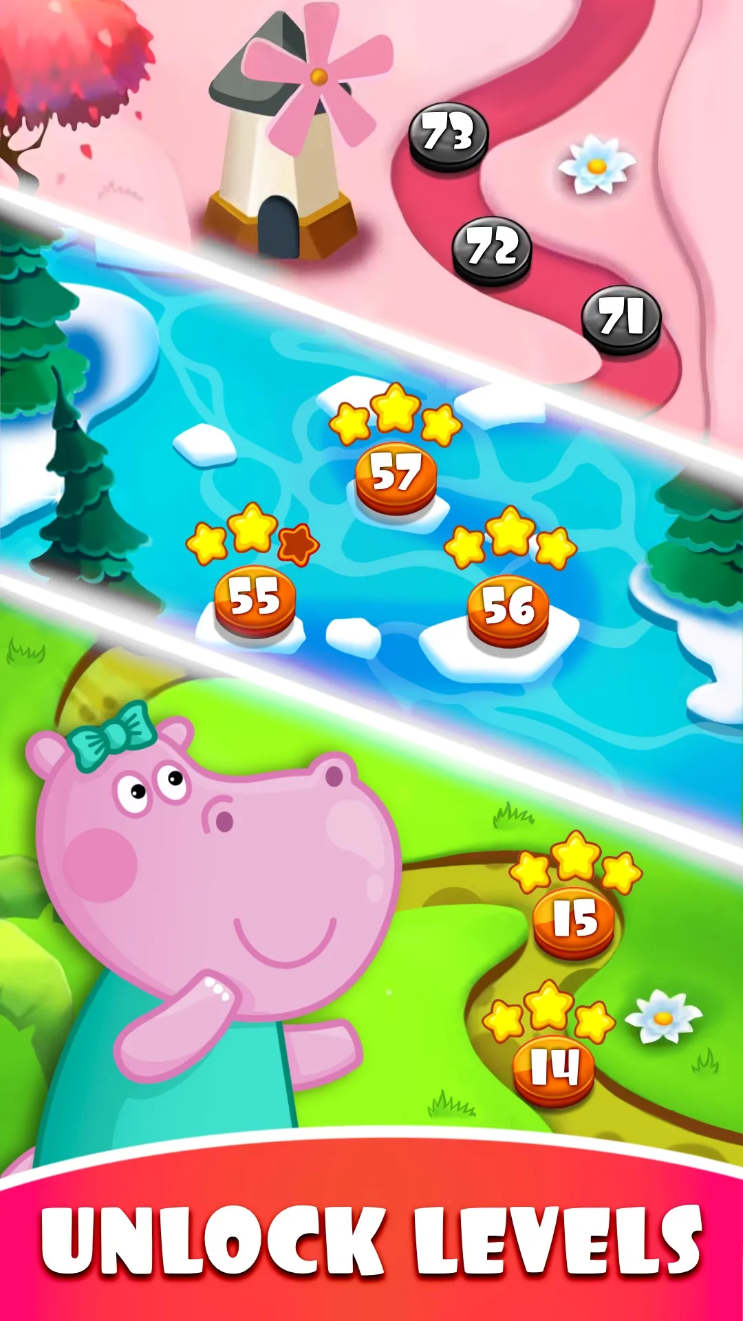 Hippo Bubble Pop Game | Indus Appstore | Screenshot