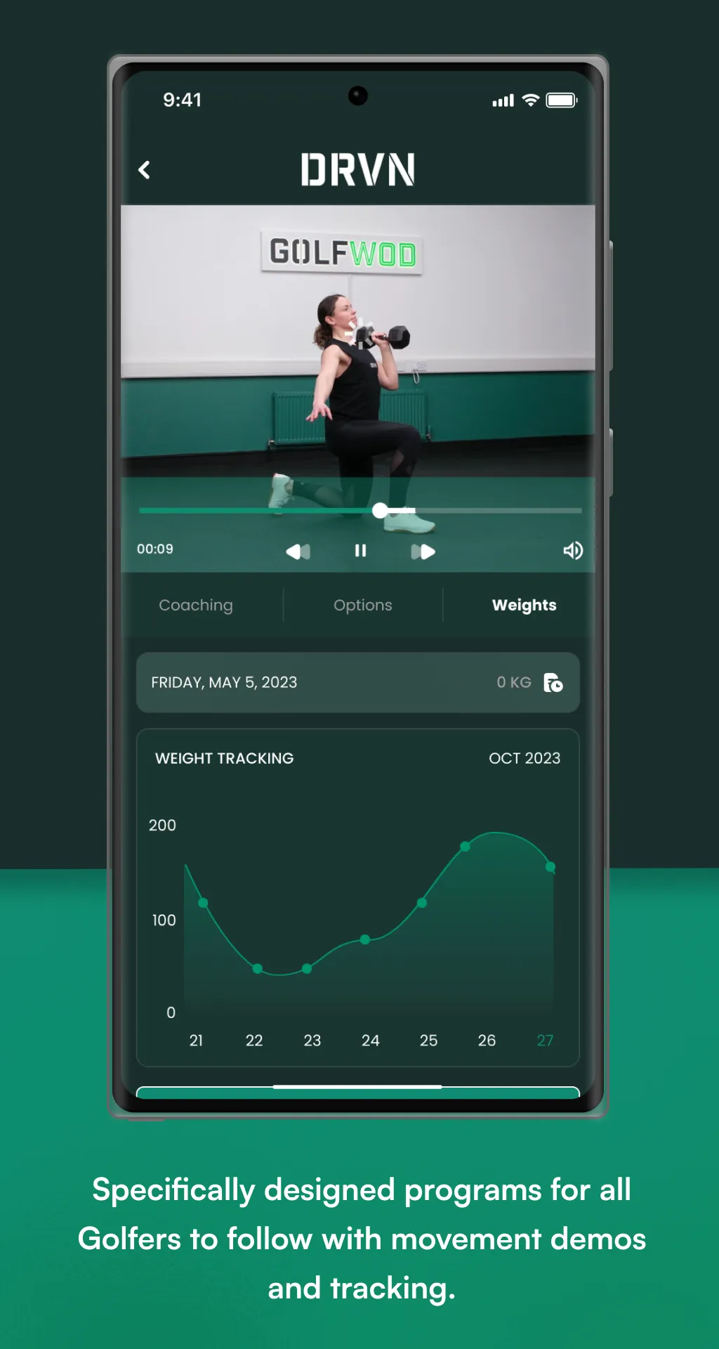 DRVN - Golf & Fitness | Indus Appstore | Screenshot