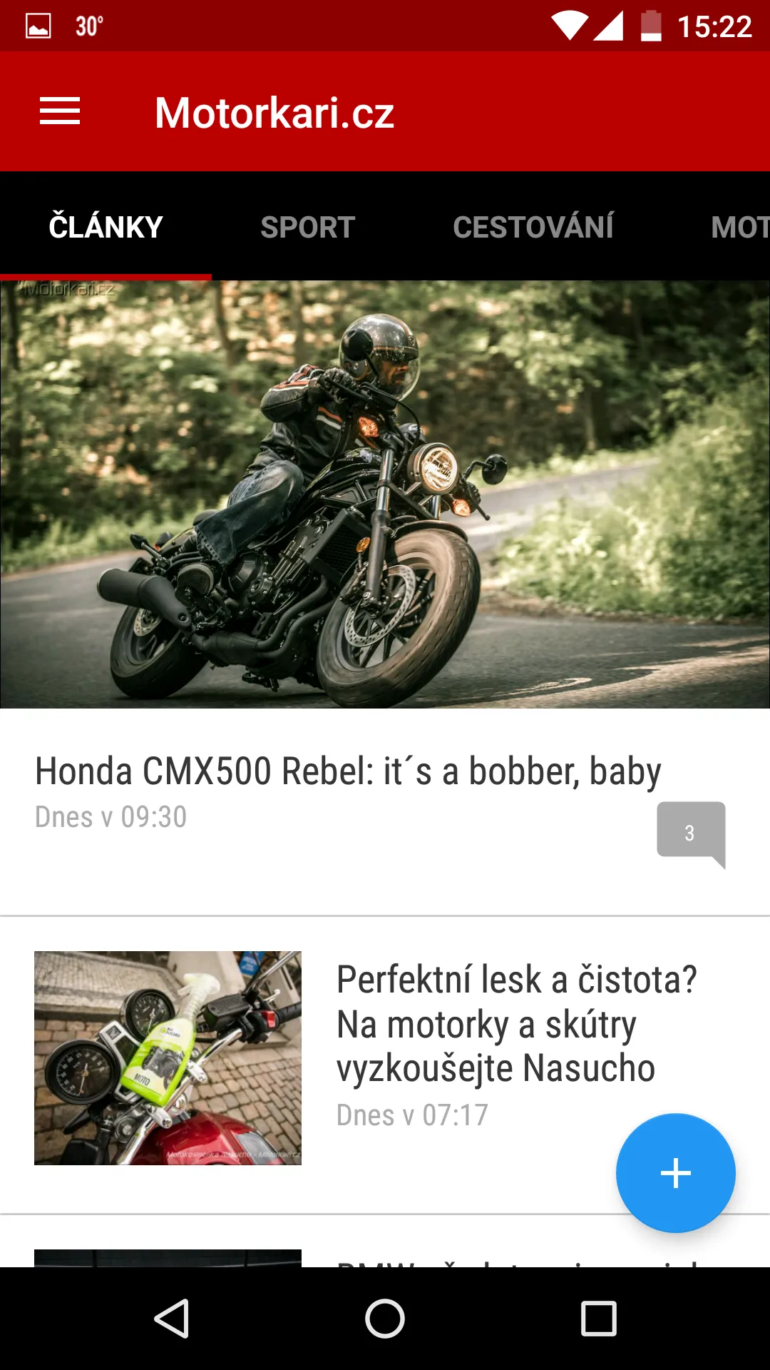 Motorkáři.cz | Indus Appstore | Screenshot