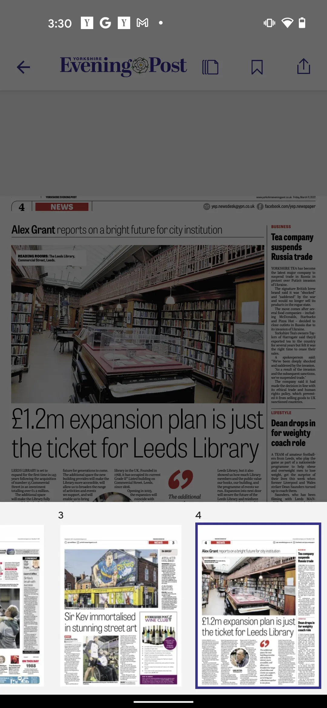 Yorkshire Evening Post Paper | Indus Appstore | Screenshot