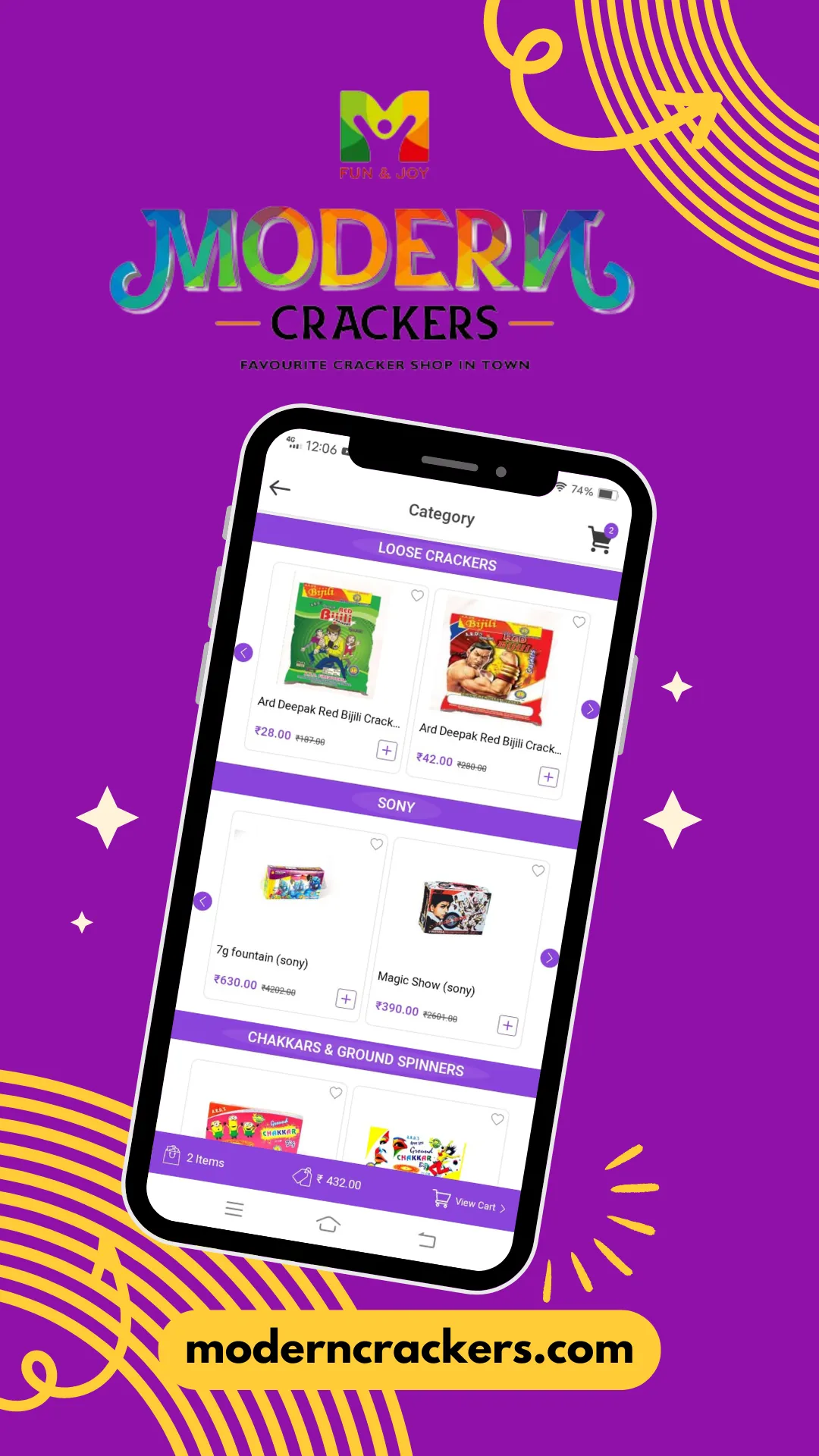 Modern Crackers | Indus Appstore | Screenshot