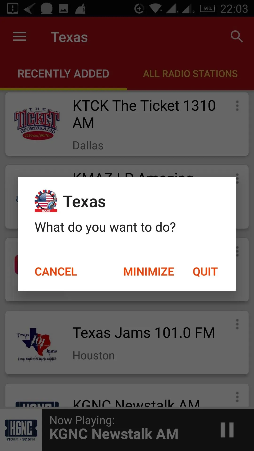 Texas Radio Stations - USA | Indus Appstore | Screenshot