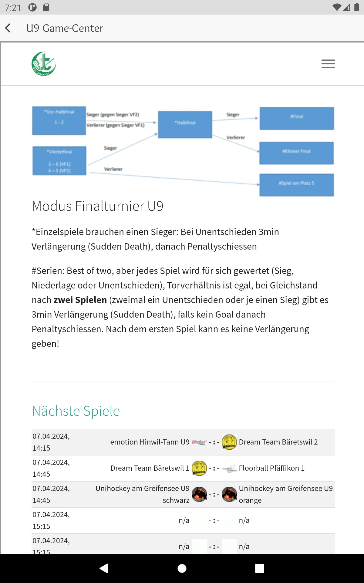 BESJ-Liga Zone Zürich | Indus Appstore | Screenshot