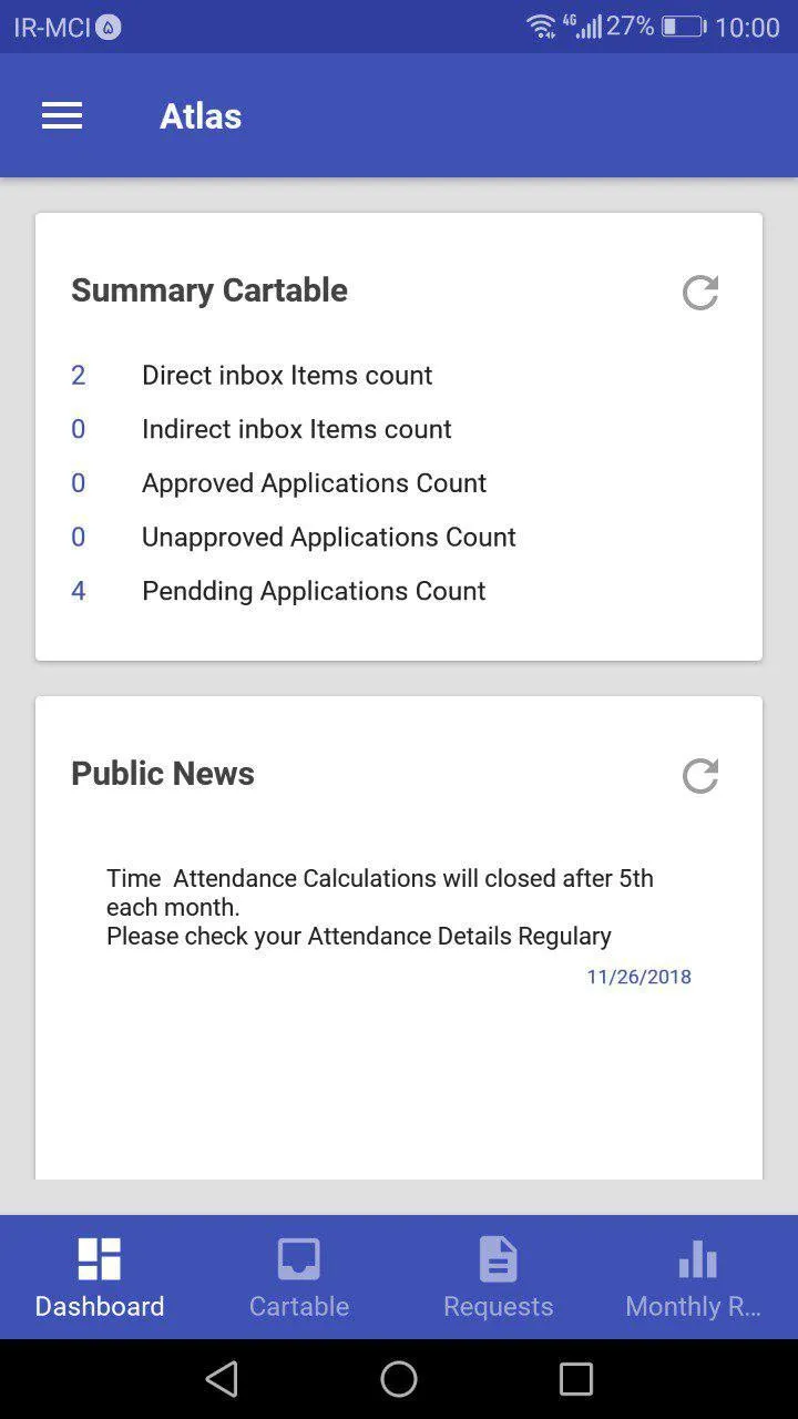 Atlas Time Attendance | Indus Appstore | Screenshot