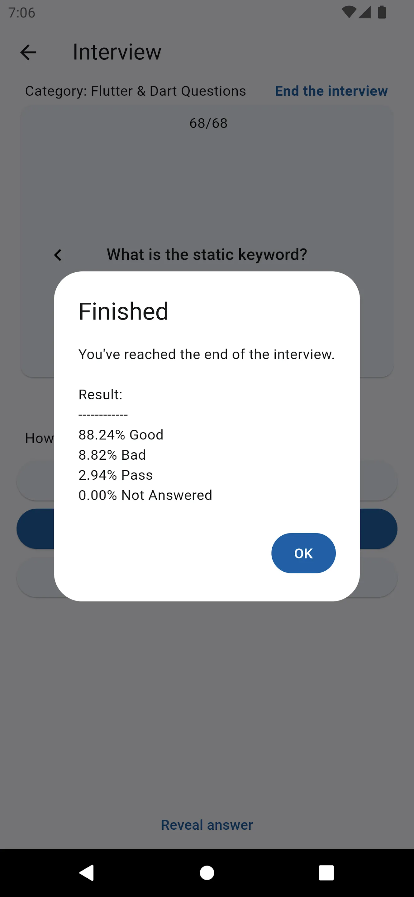 Flutter Interview Practice | Indus Appstore | Screenshot