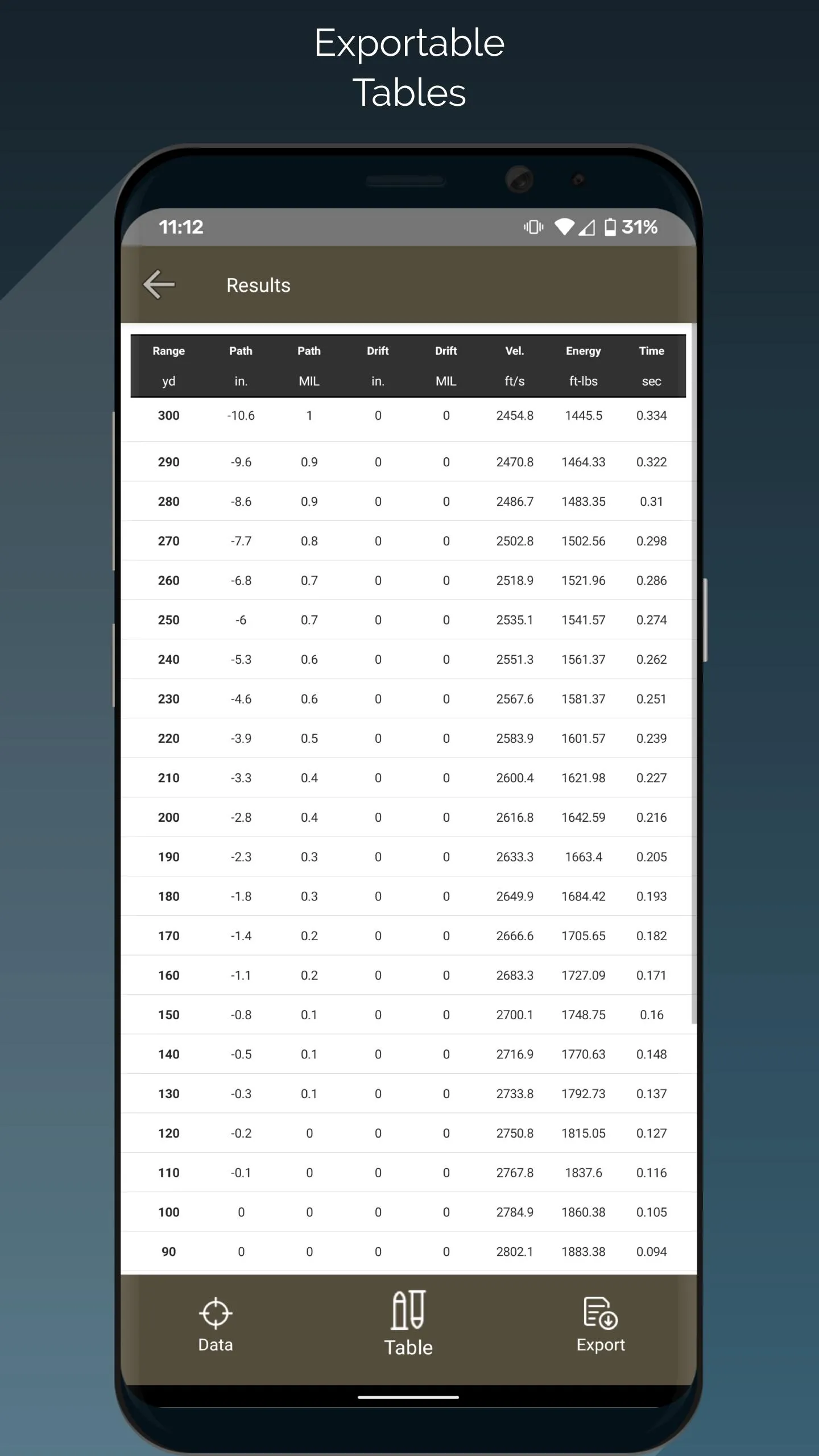 My Ballistics | Indus Appstore | Screenshot