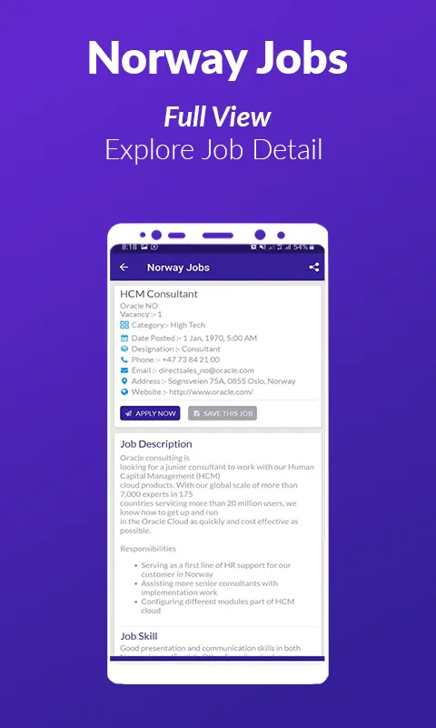 Norway Jobs | Indus Appstore | Screenshot