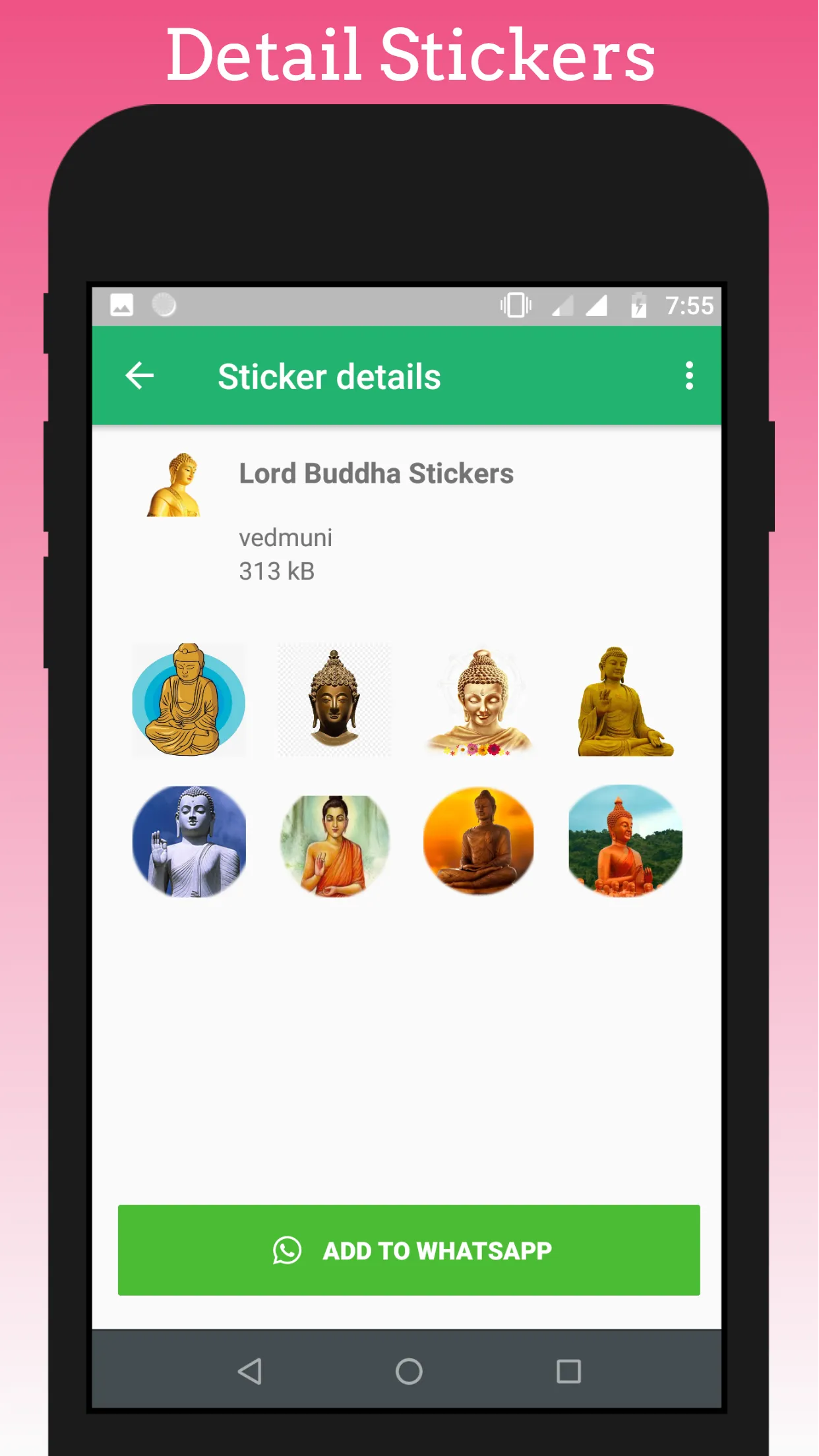 Lord Buddha Stickers for WA | Indus Appstore | Screenshot