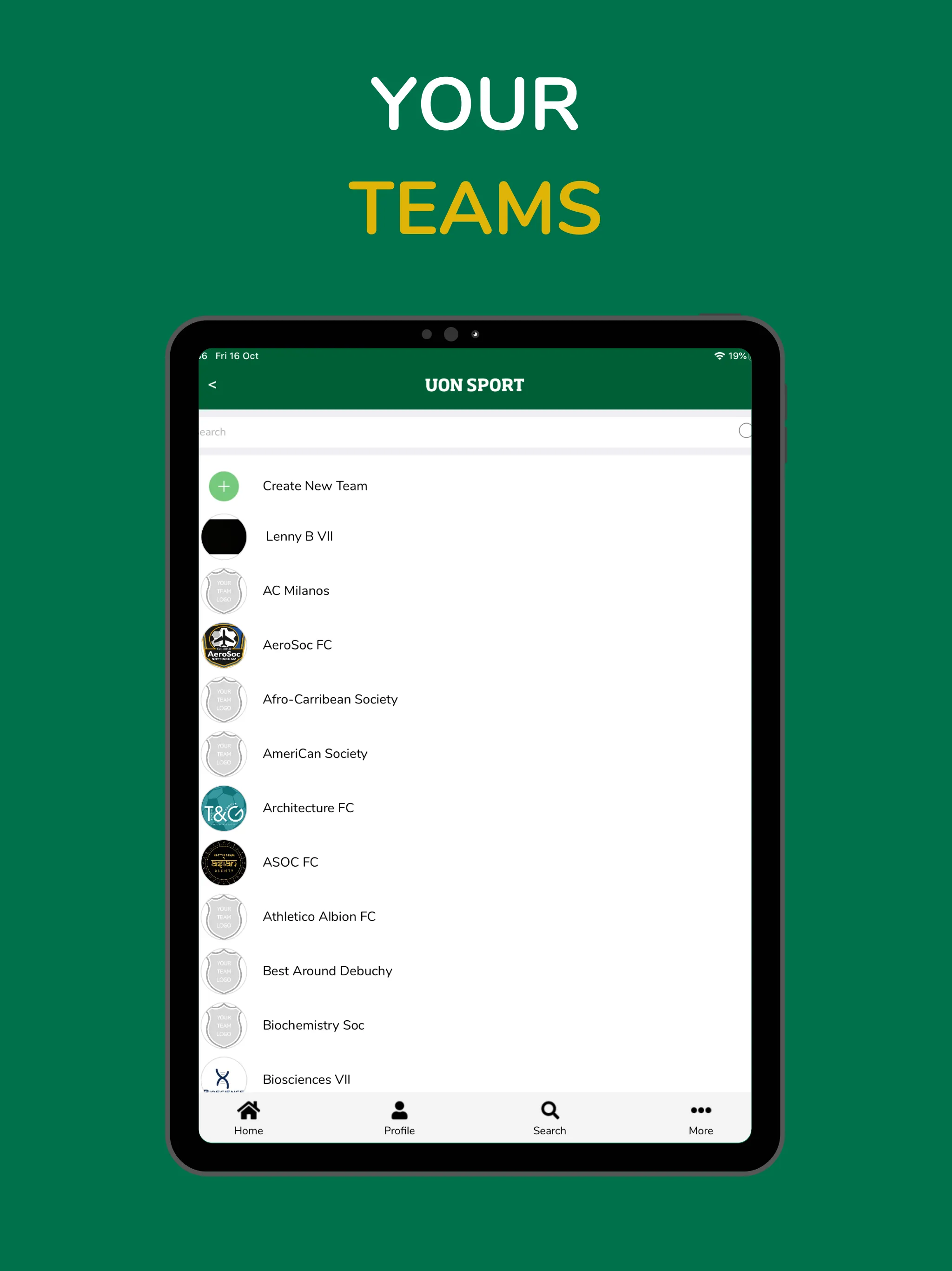 UoN Intramural Sport | Indus Appstore | Screenshot