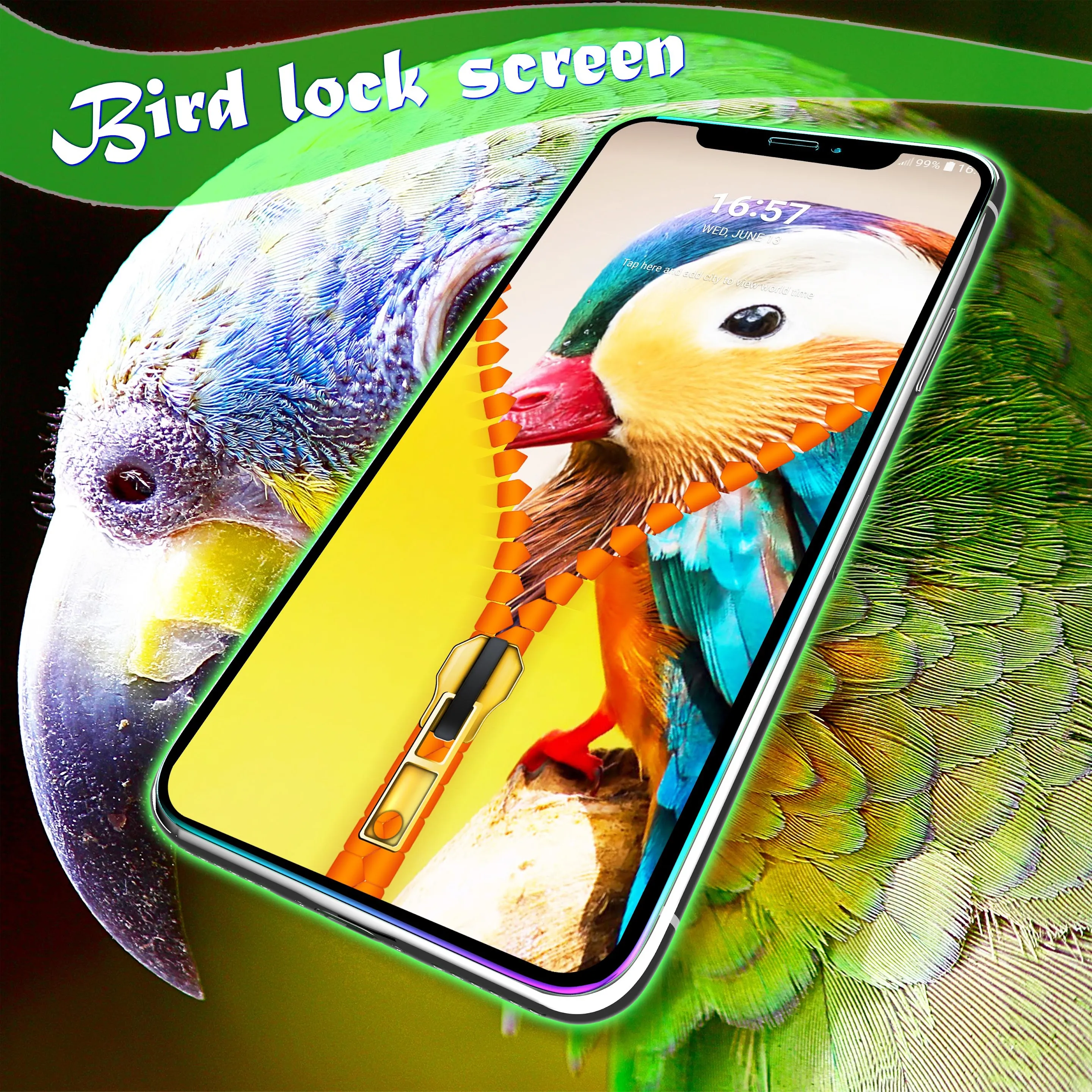 Bird lock screen | Indus Appstore | Screenshot