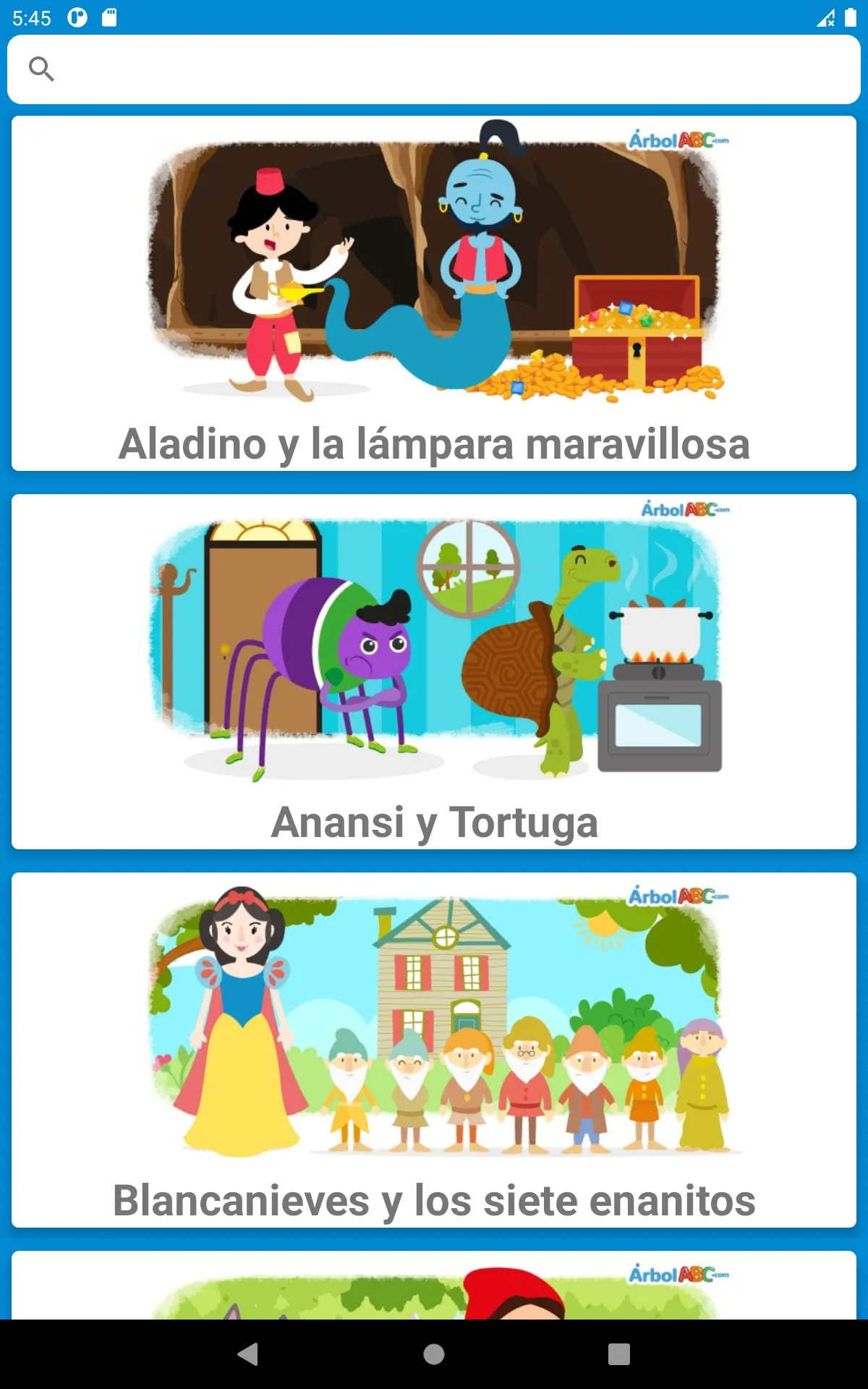 Cuentos y Fábulas 4 Kids! | Indus Appstore | Screenshot