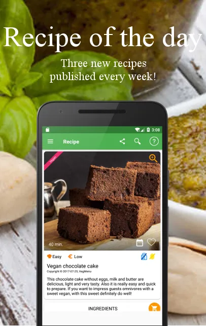 Vegetarian and vegan recipes | Indus Appstore | Screenshot