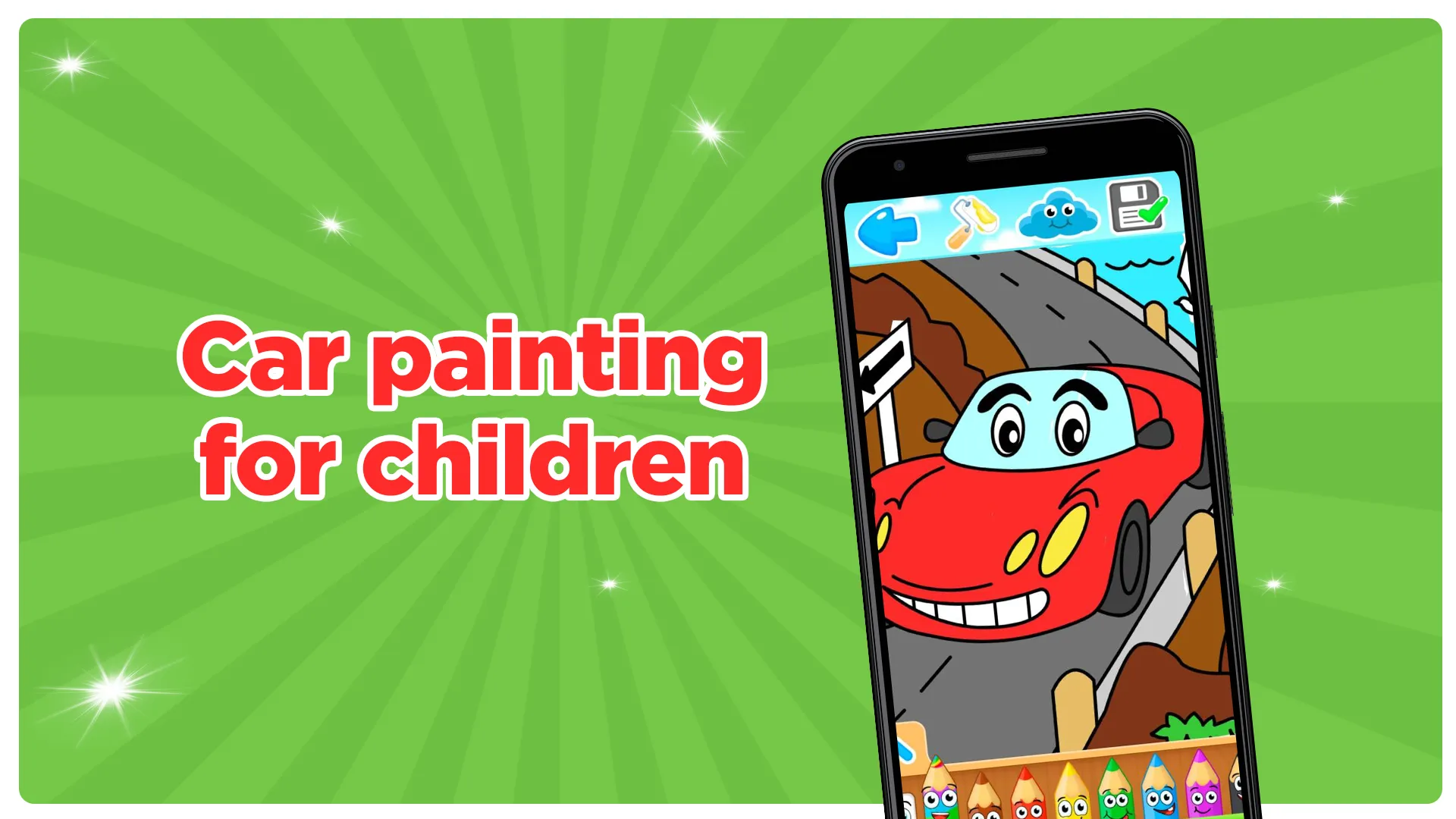 Painting cars. | Indus Appstore | Screenshot