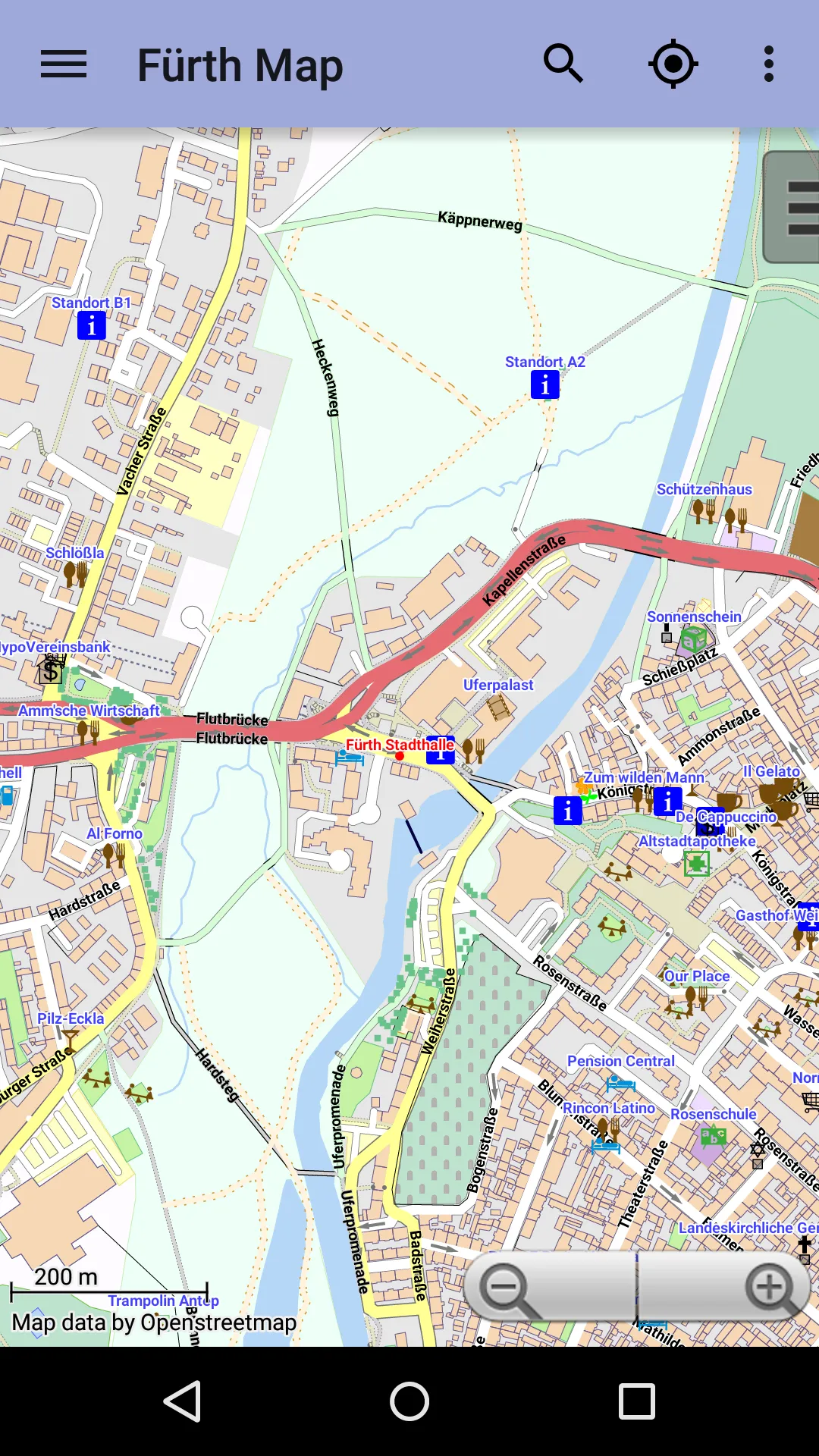 Fürth Offline City Map | Indus Appstore | Screenshot