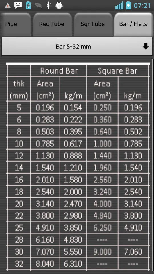 Indian Steel Table | Indus Appstore | Screenshot
