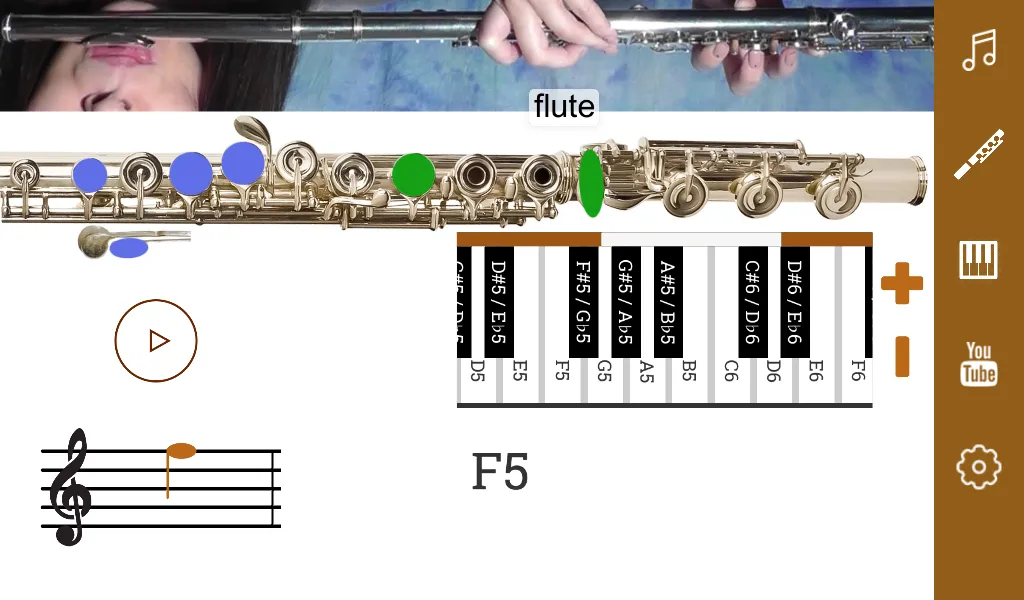 2D Flute Fingering Chart | Indus Appstore | Screenshot