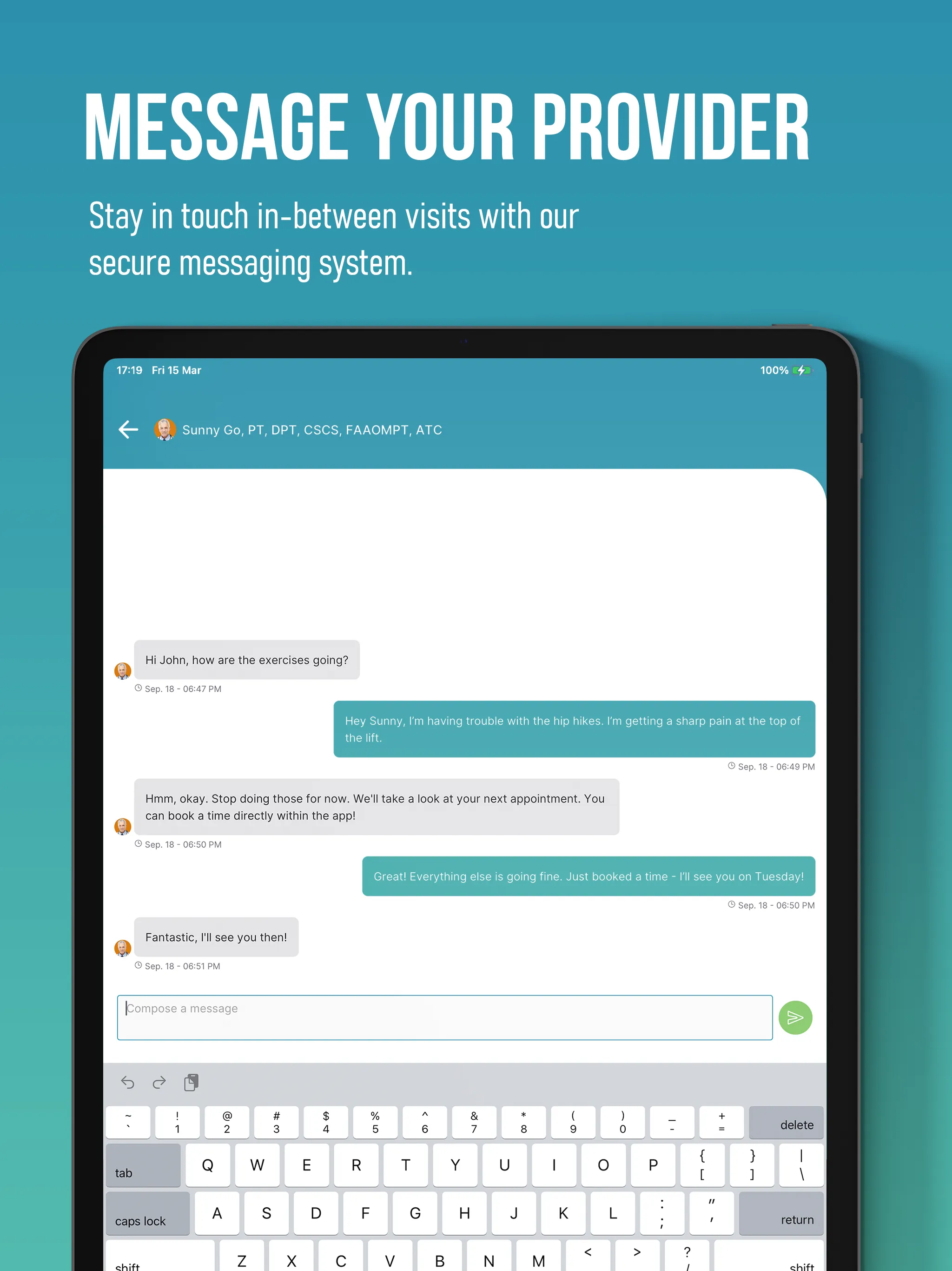 Riverwalk Physical Therapy | Indus Appstore | Screenshot
