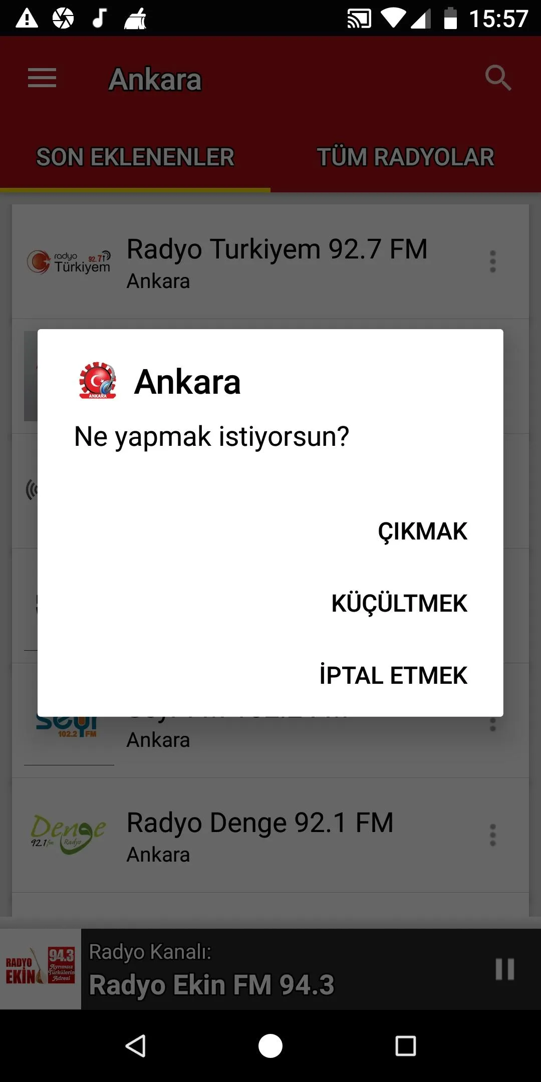 Ankara Radio Stations | Indus Appstore | Screenshot