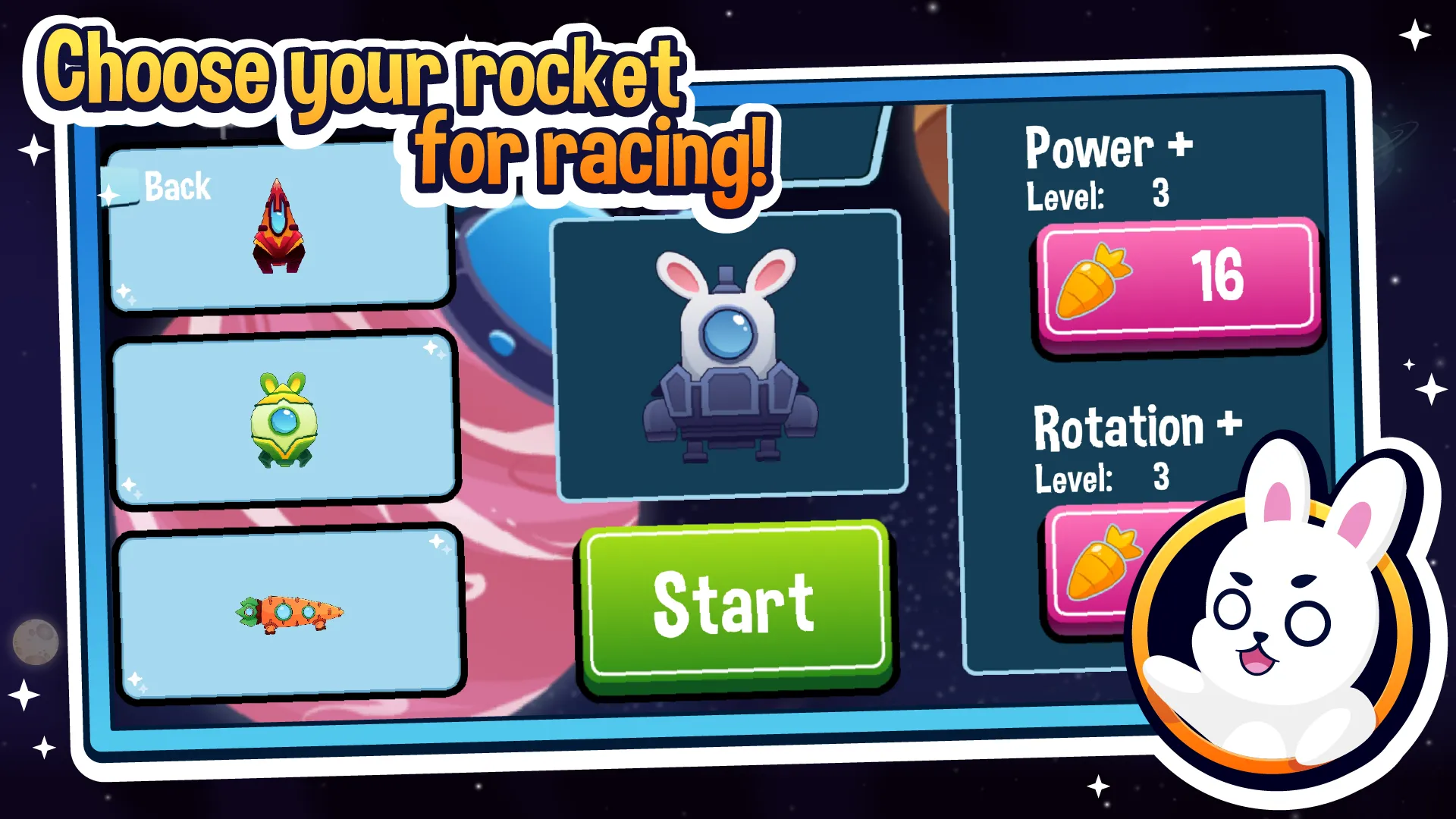 Rabbit Rocket Racing | Indus Appstore | Screenshot