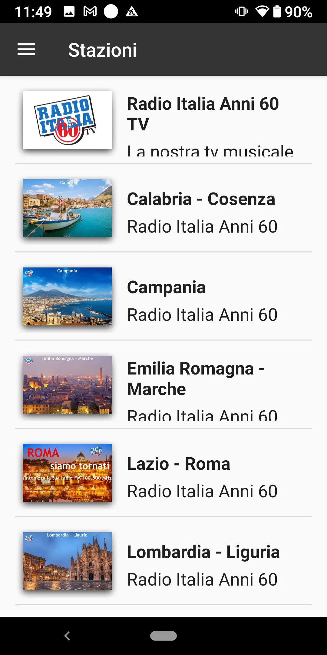 Radio Italia Anni 60 | Indus Appstore | Screenshot