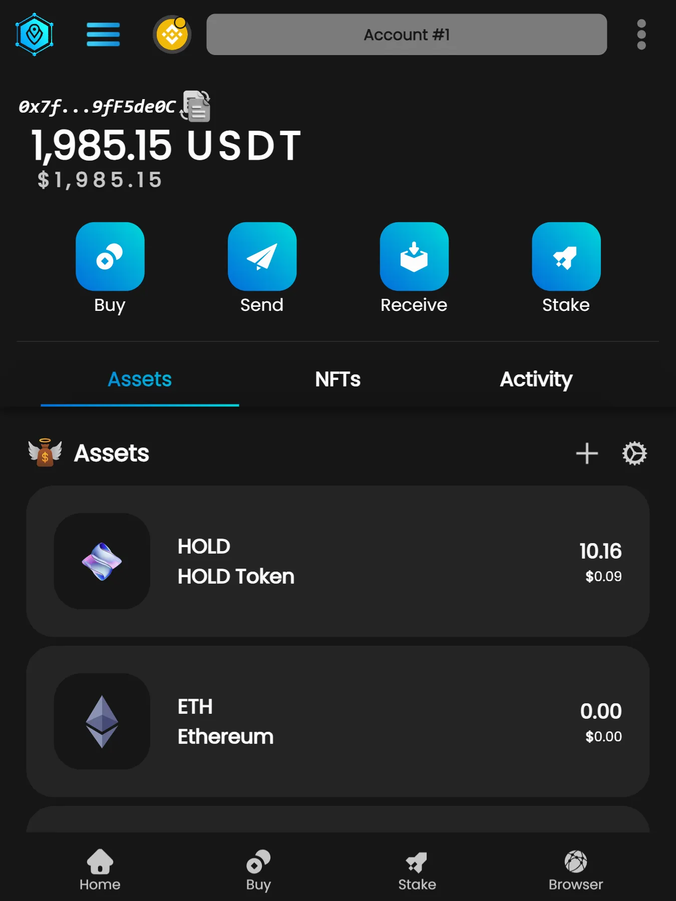 HOLD Wallet | Indus Appstore | Screenshot