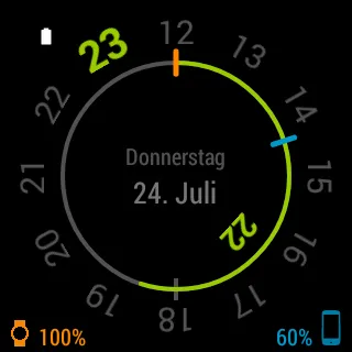 Chrono Watch Face for Wear | Indus Appstore | Screenshot