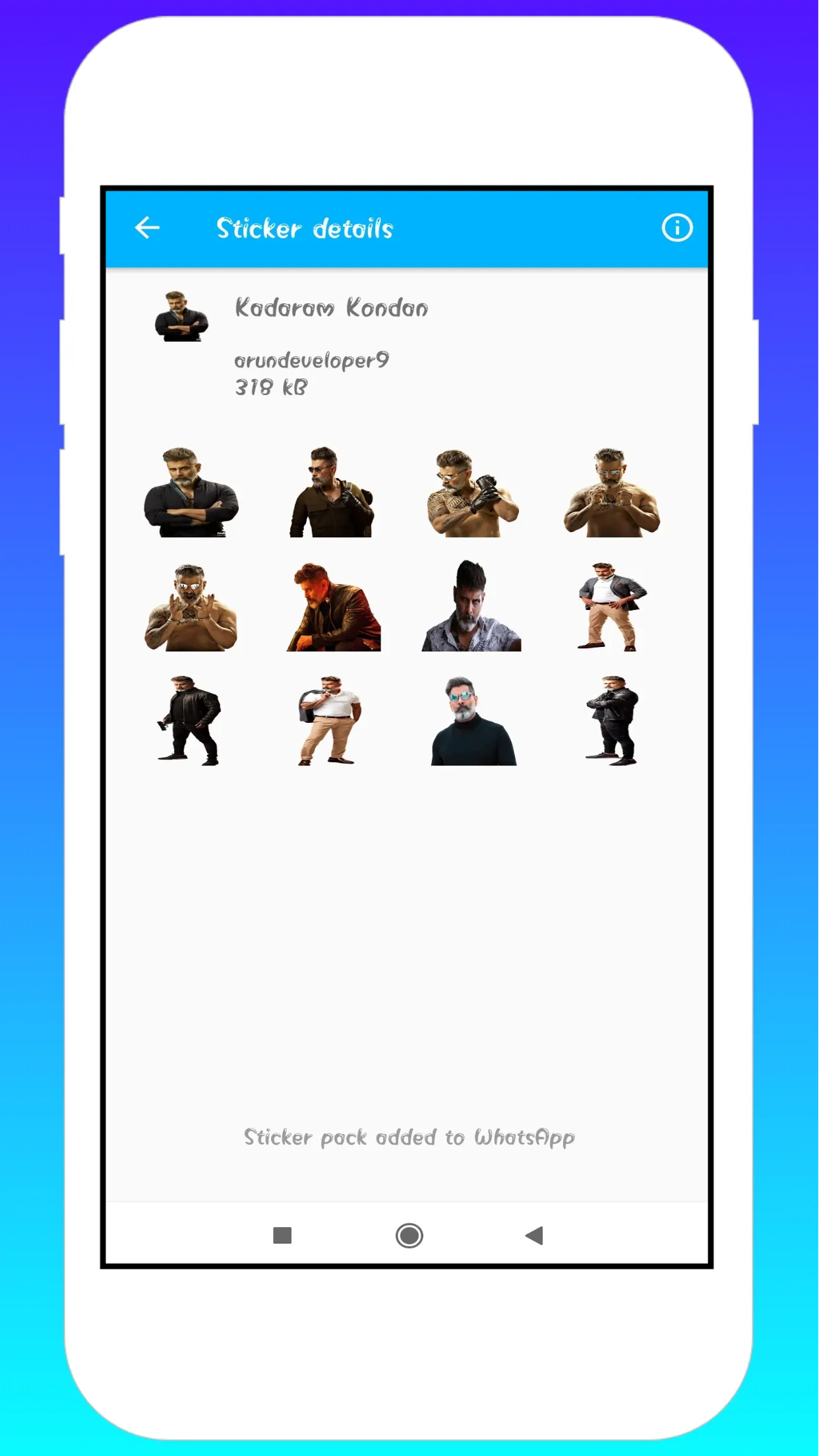 Chiyaan Vikram Stickers | Indus Appstore | Screenshot