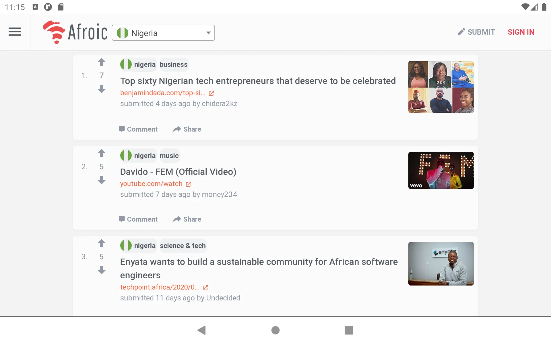 Afroic - African Forums | Indus Appstore | Screenshot