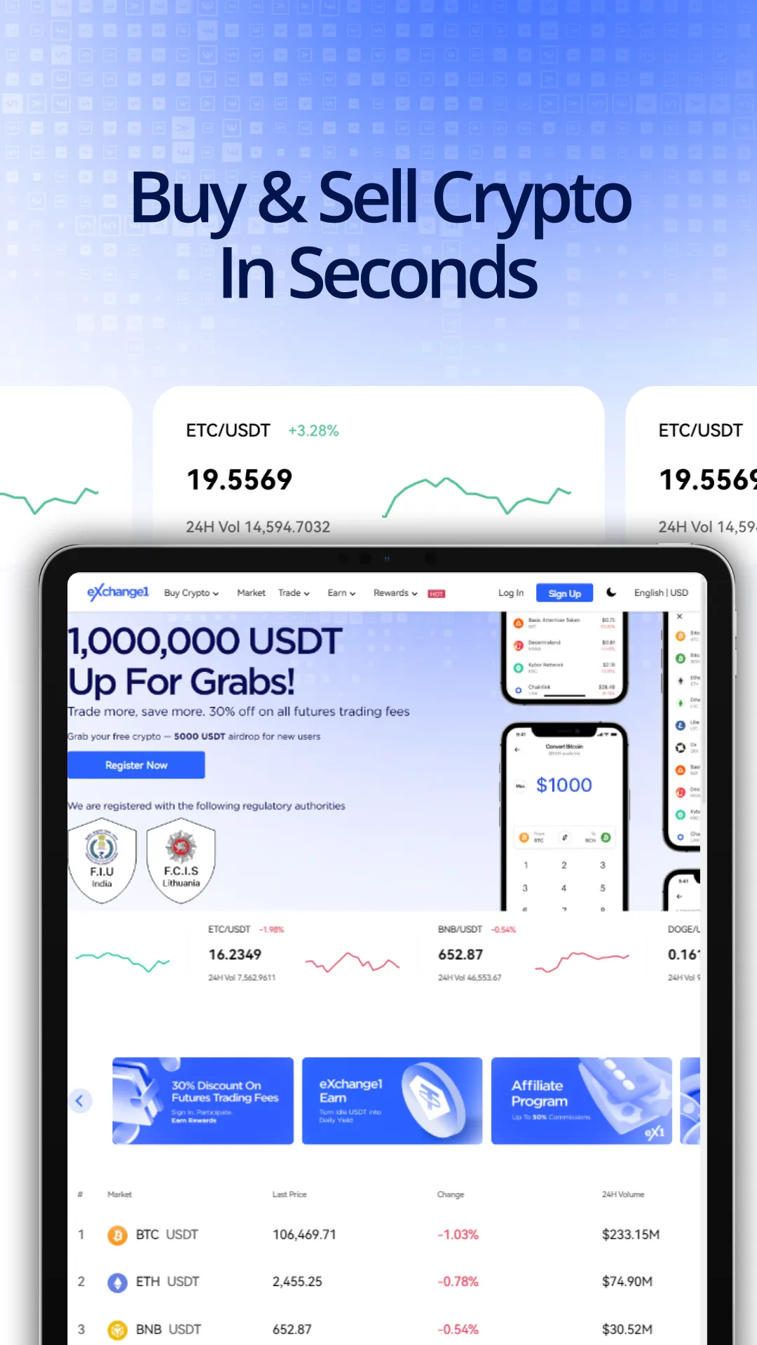 eXchange1:Crypto Trading App | Indus Appstore | Screenshot