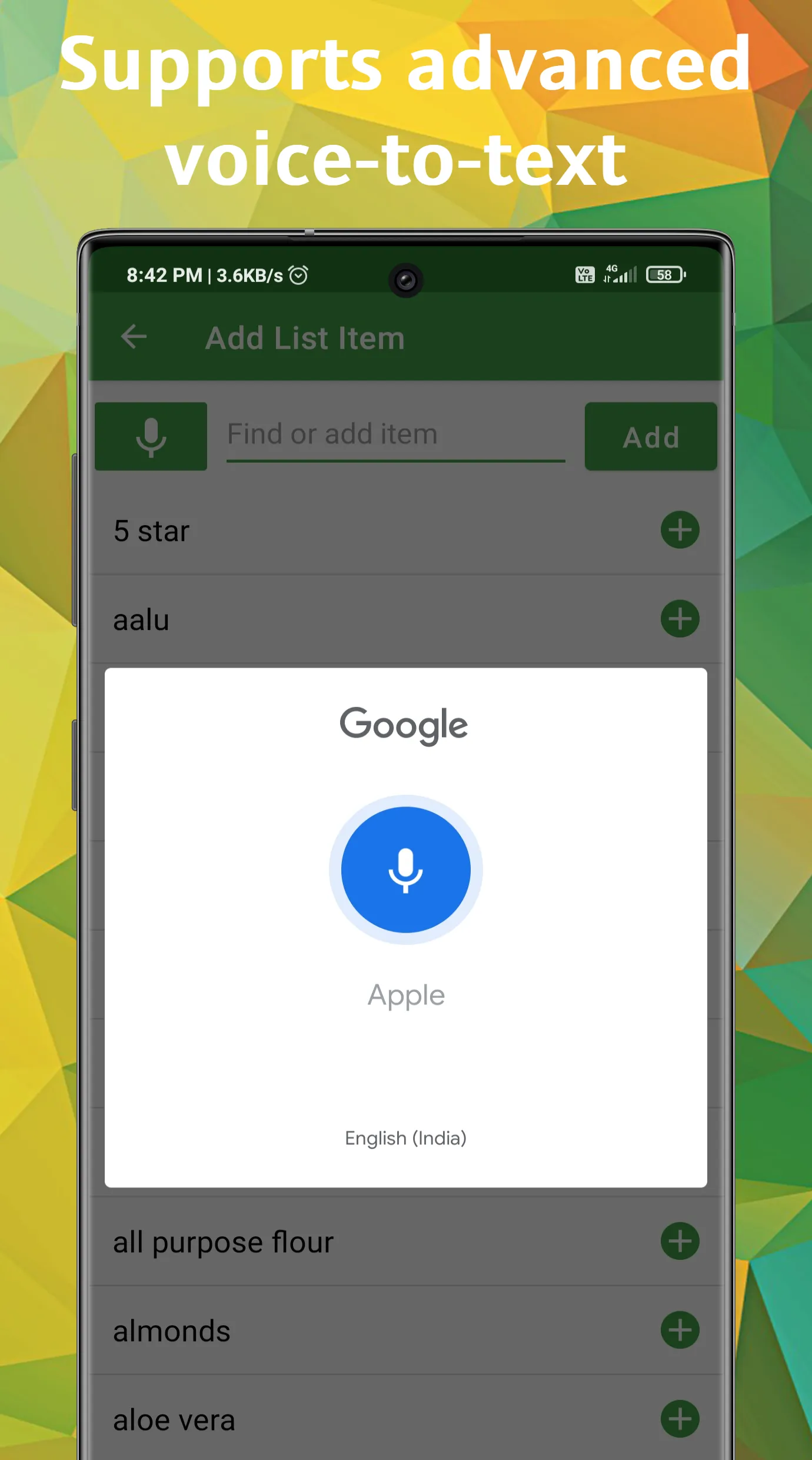 OurList - My Grocery List | Indus Appstore | Screenshot