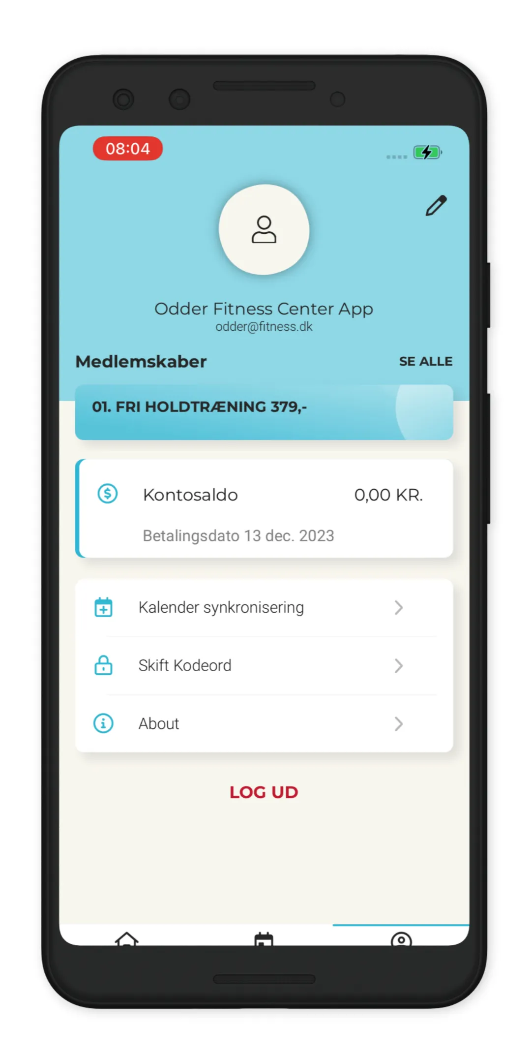 Odder Fitness Center | Indus Appstore | Screenshot