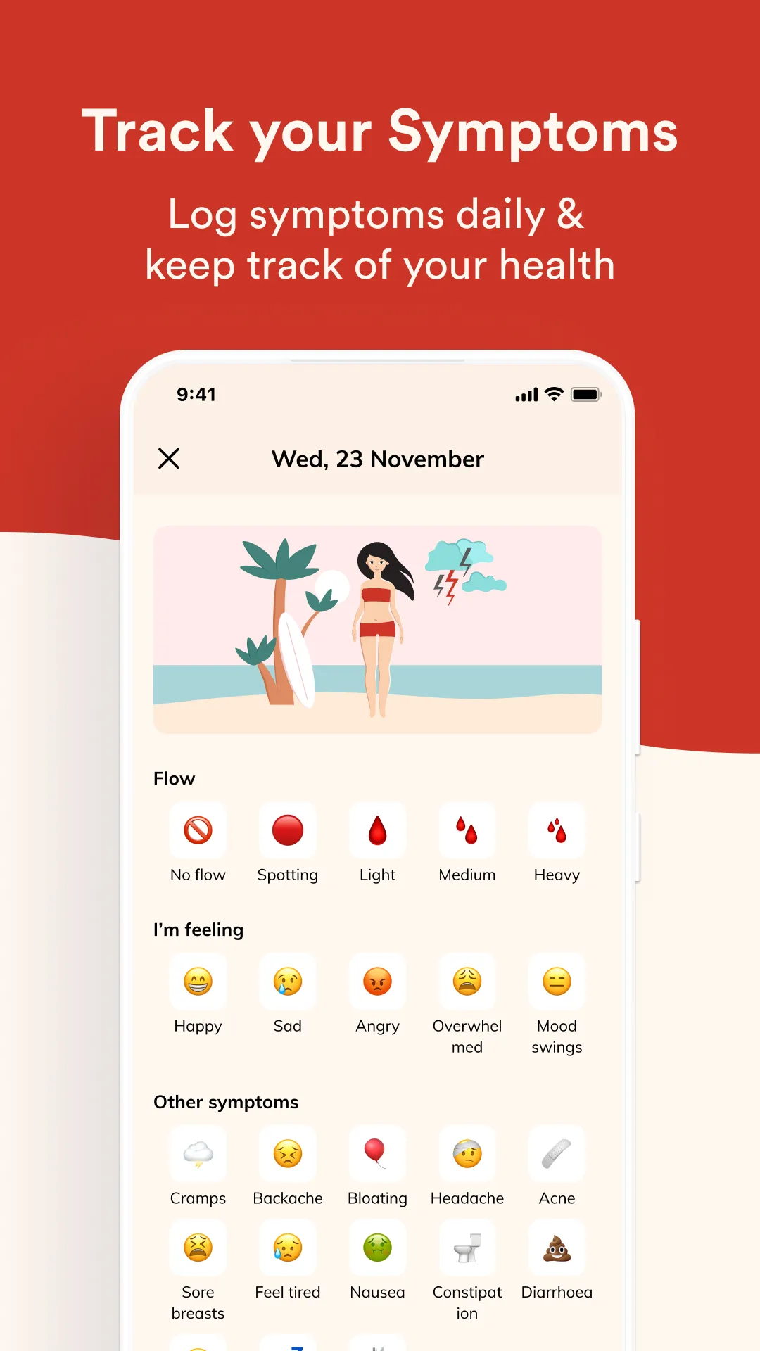 Blood: Period & Cycle Tracker | Indus Appstore | Screenshot