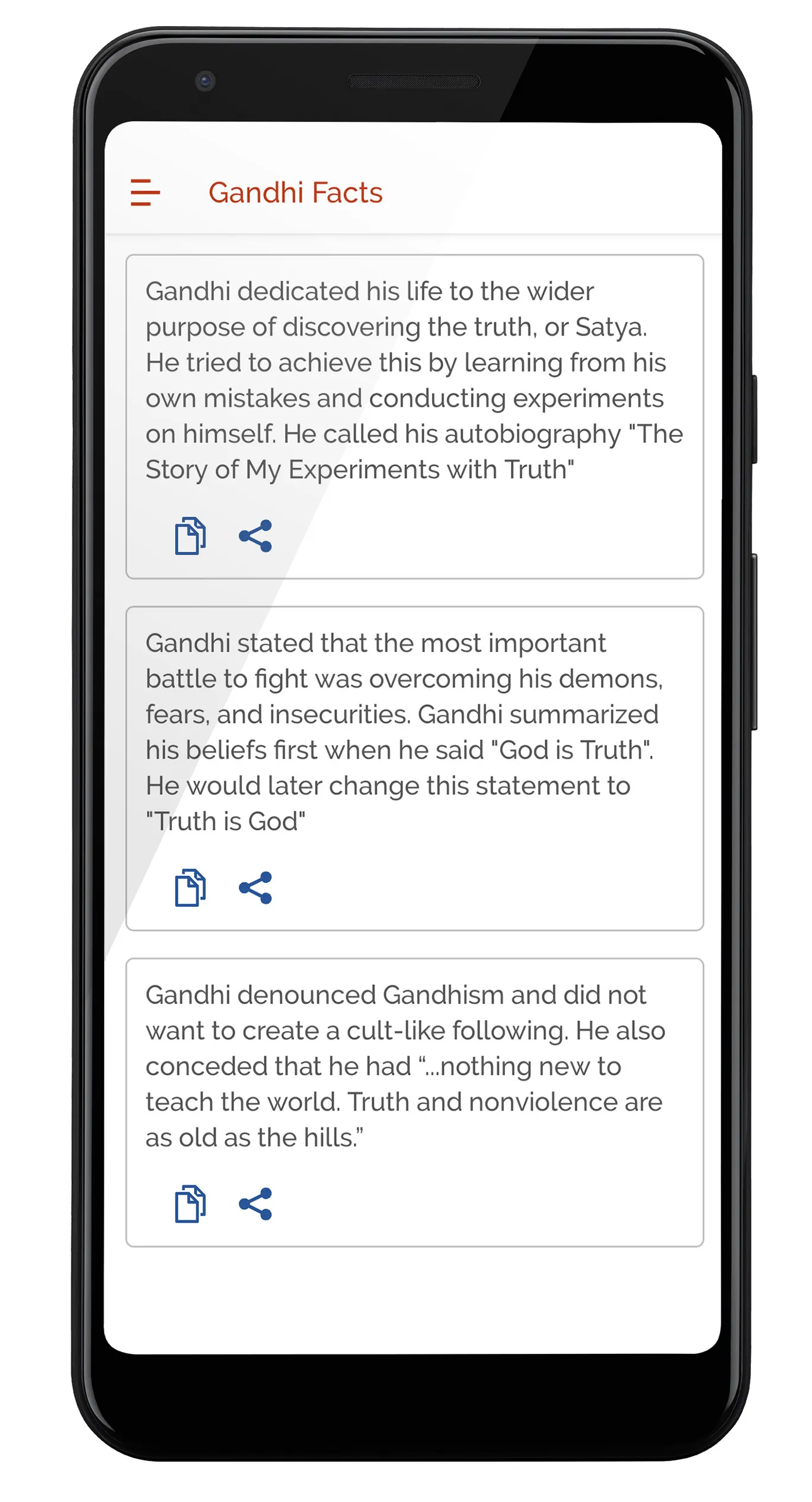 Gandhi Quotes - Daily Quotes | Indus Appstore | Screenshot