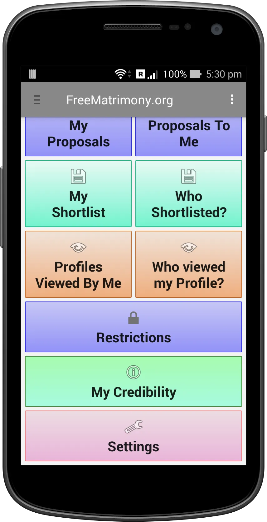 FreeMatrimony.org | Indus Appstore | Screenshot