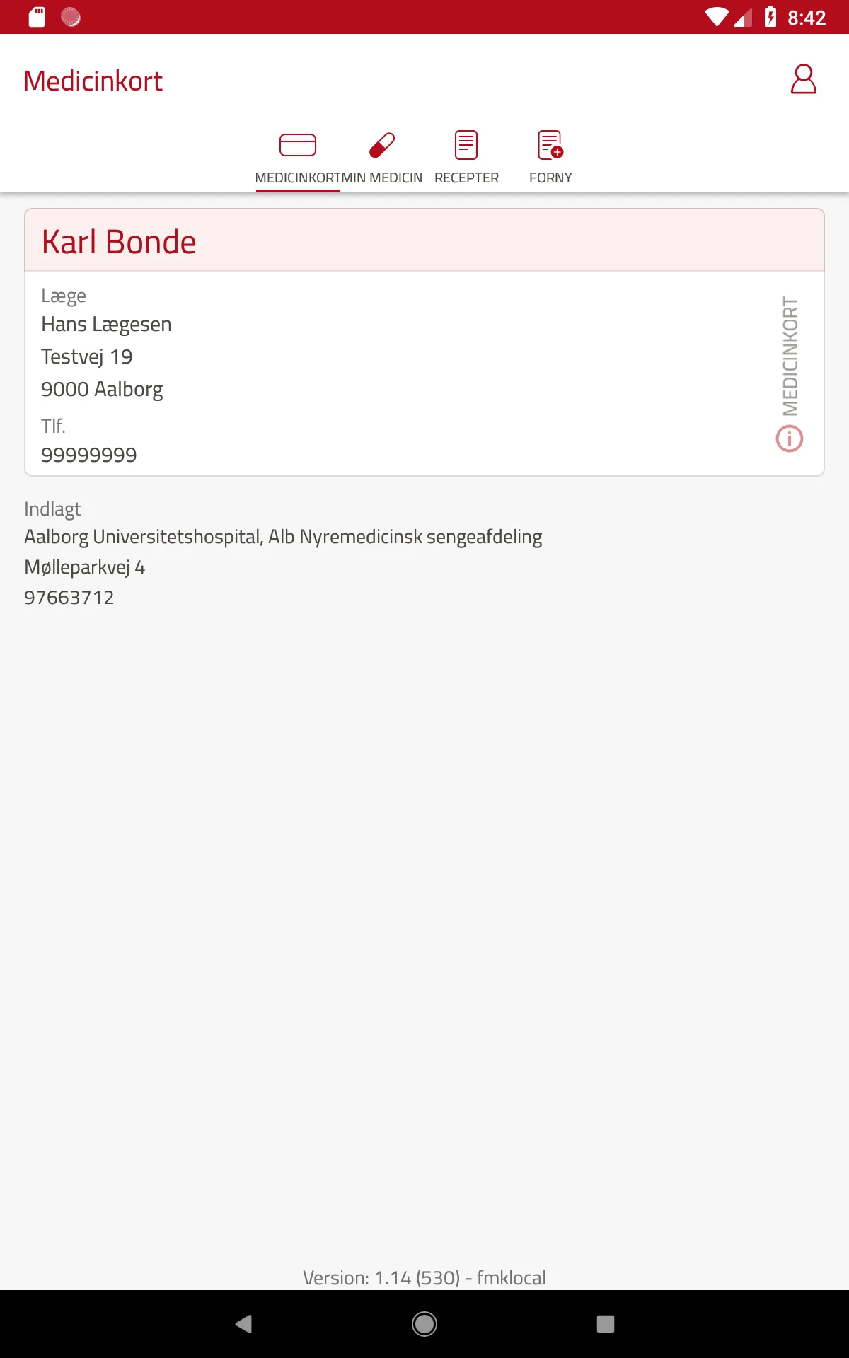 Medicinkortet | Indus Appstore | Screenshot