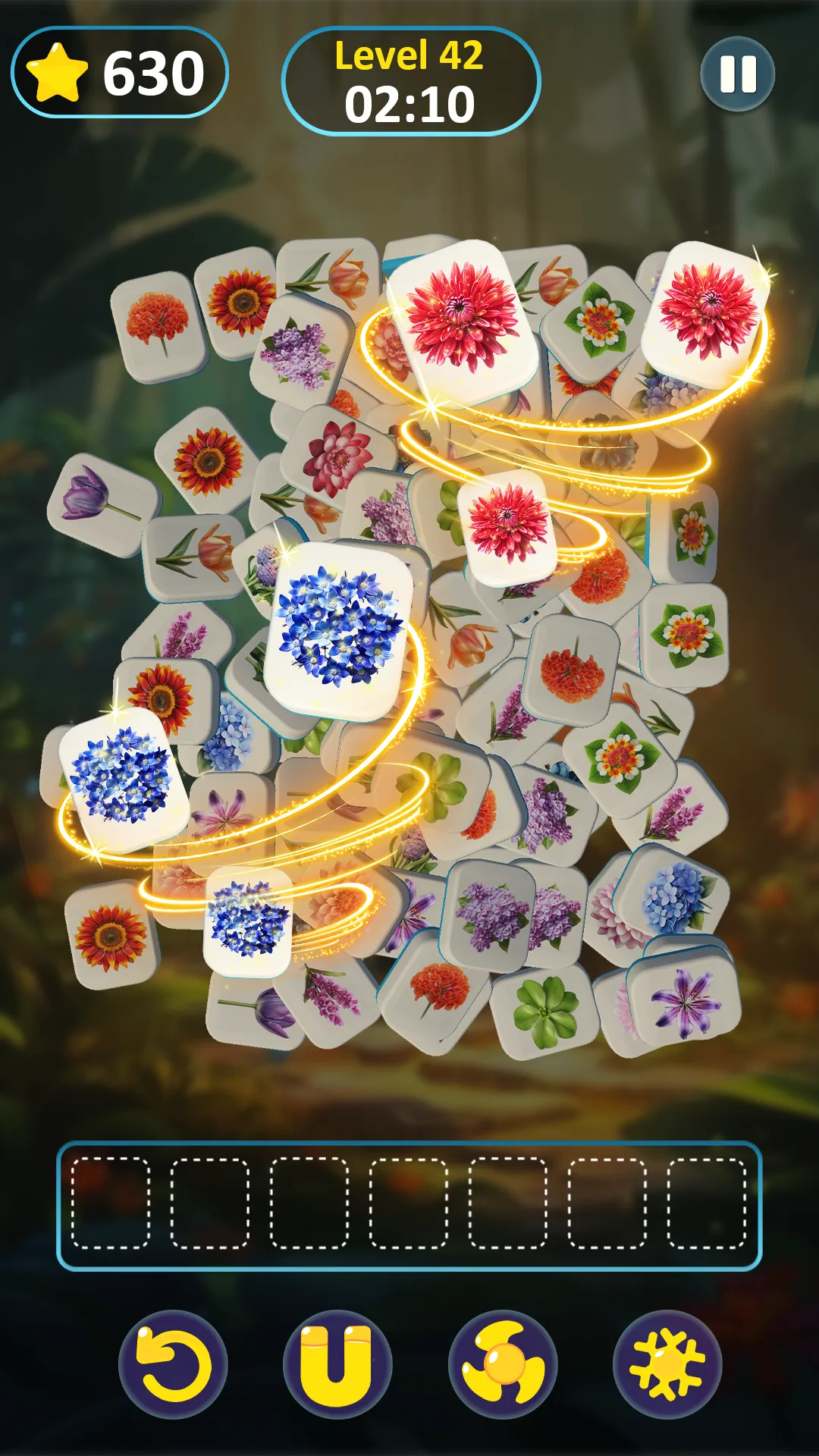 Mystical Flower - Match Tiles | Indus Appstore | Screenshot