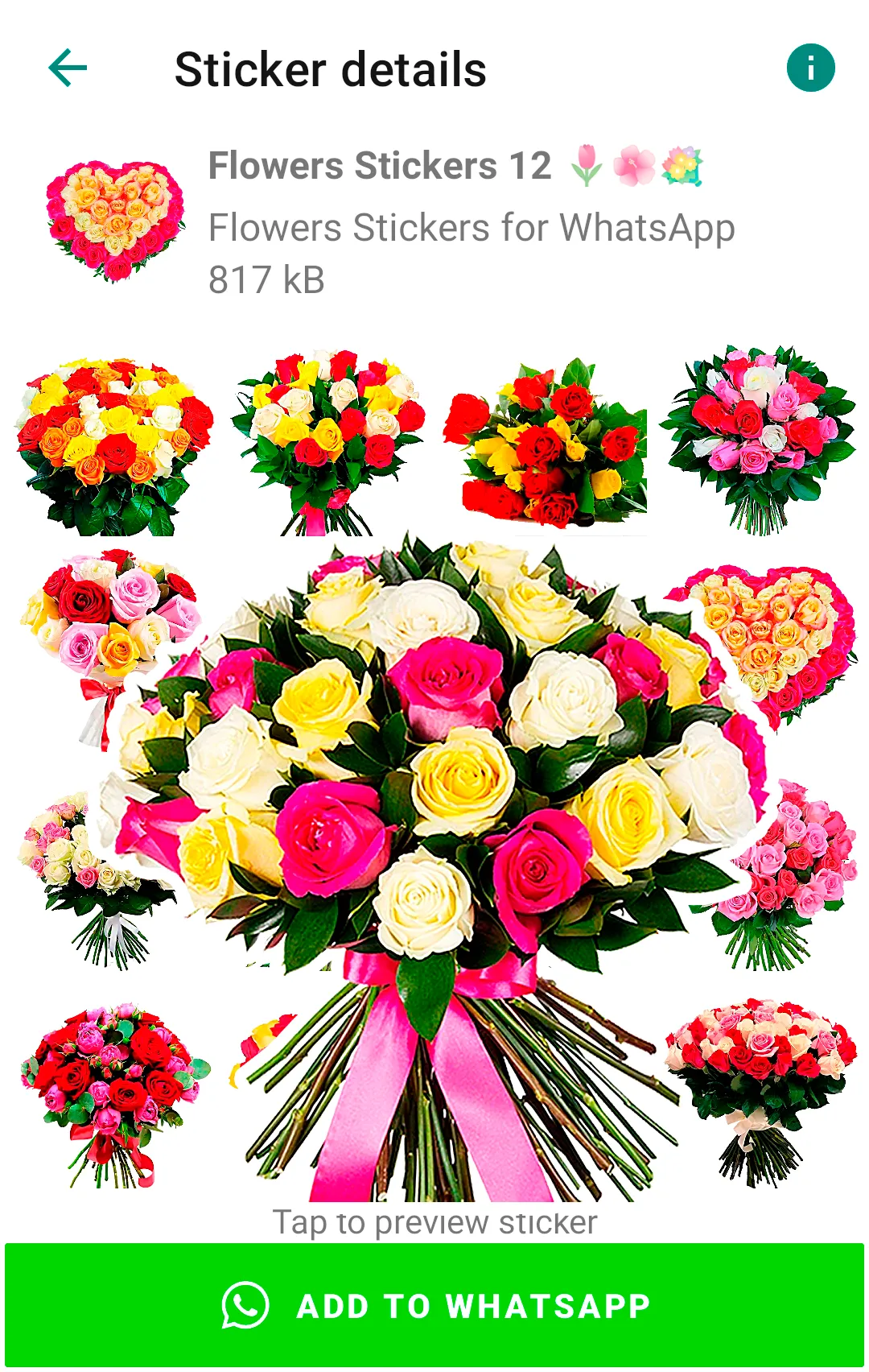 Flowers Stickers for WhatsApp | Indus Appstore | Screenshot