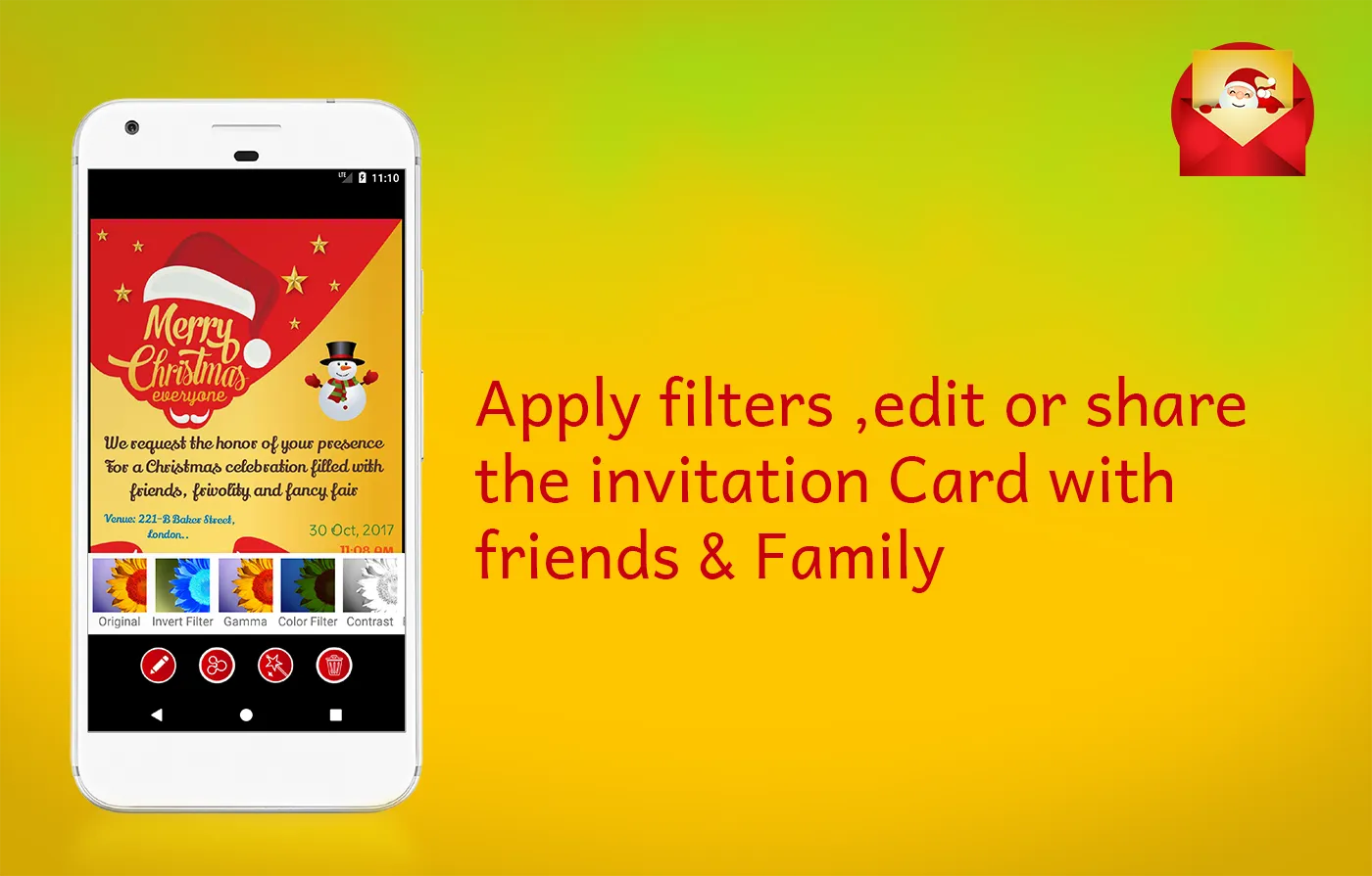 Christmas Party Invitations Ca | Indus Appstore | Screenshot