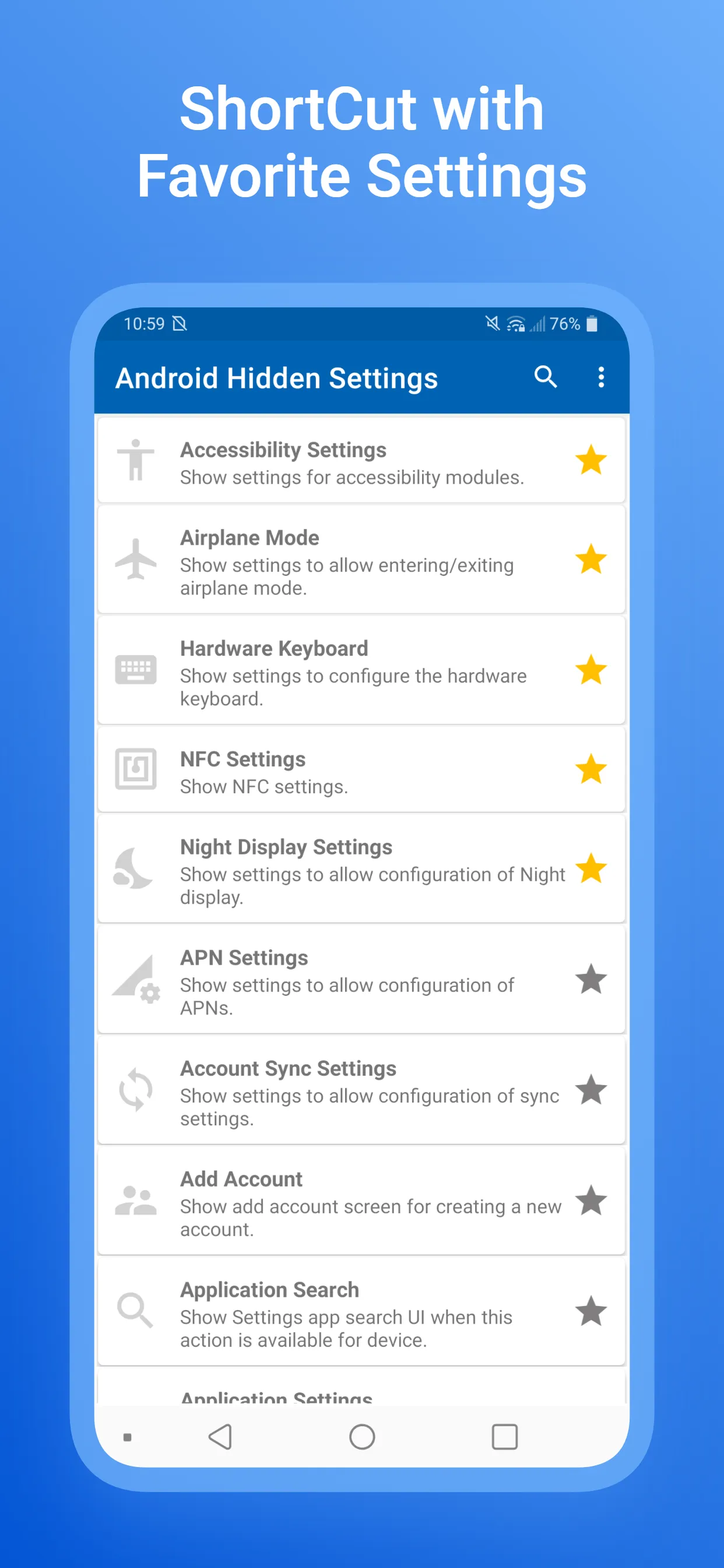 Android All Settings | Indus Appstore | Screenshot