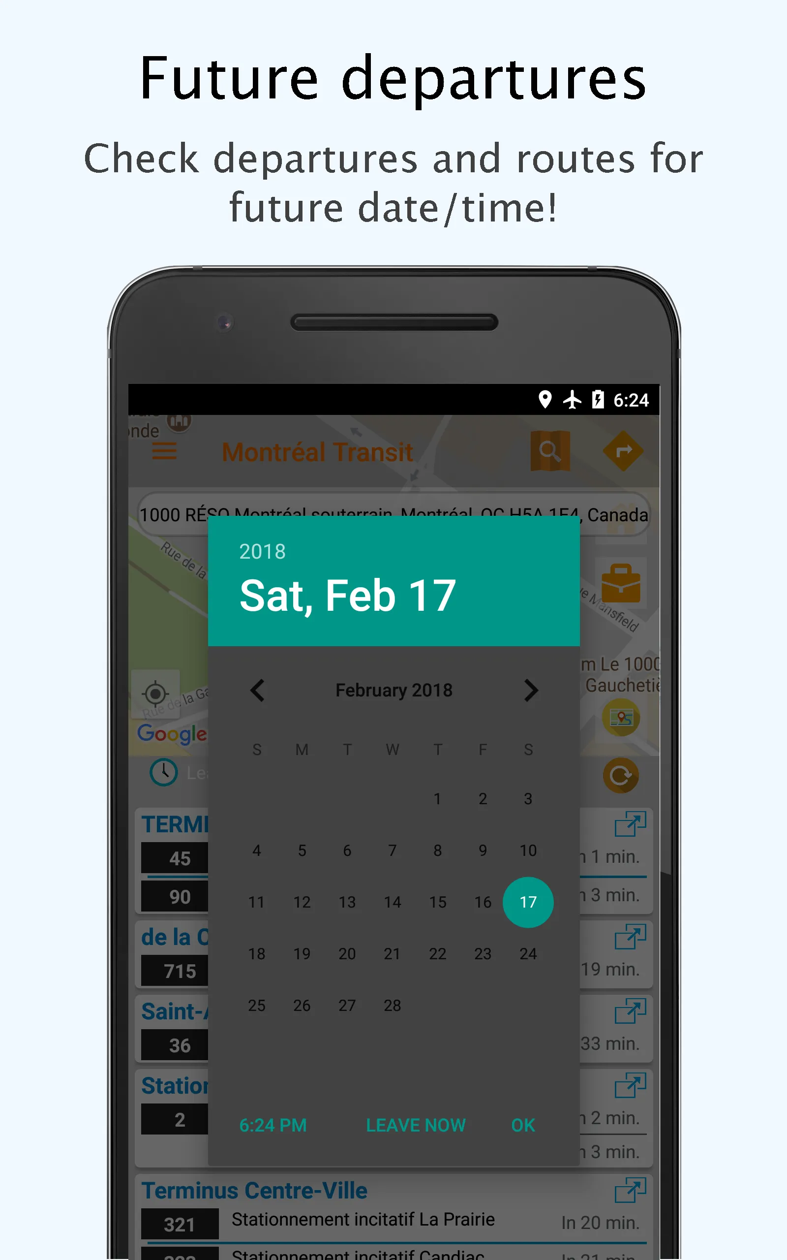 Montreal departures & maps | Indus Appstore | Screenshot