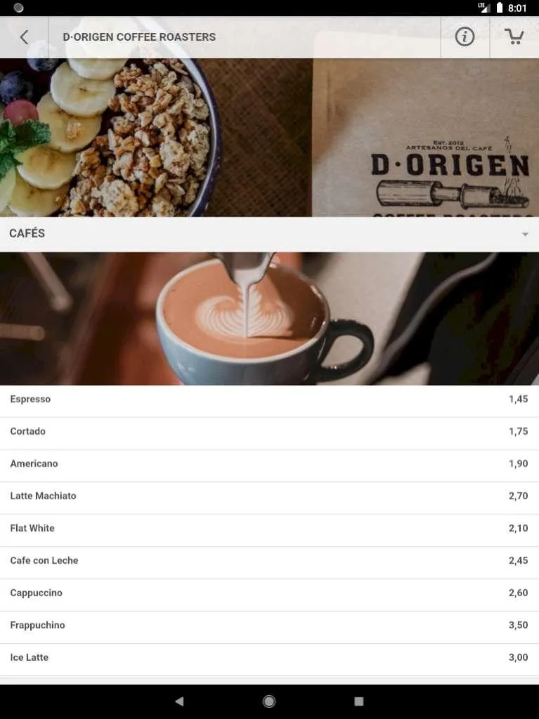 D·Origen Coffee en casa | Indus Appstore | Screenshot