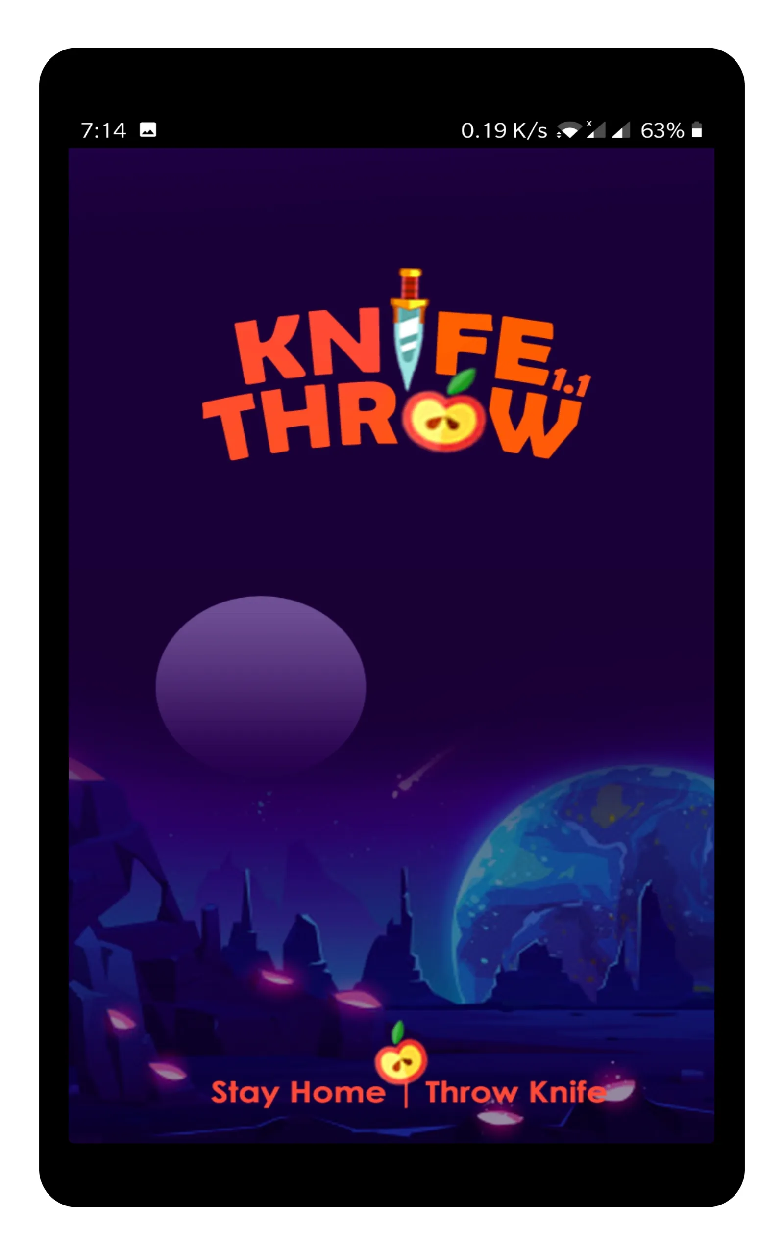 KnifeThrow exciting knife game | Indus Appstore | Screenshot