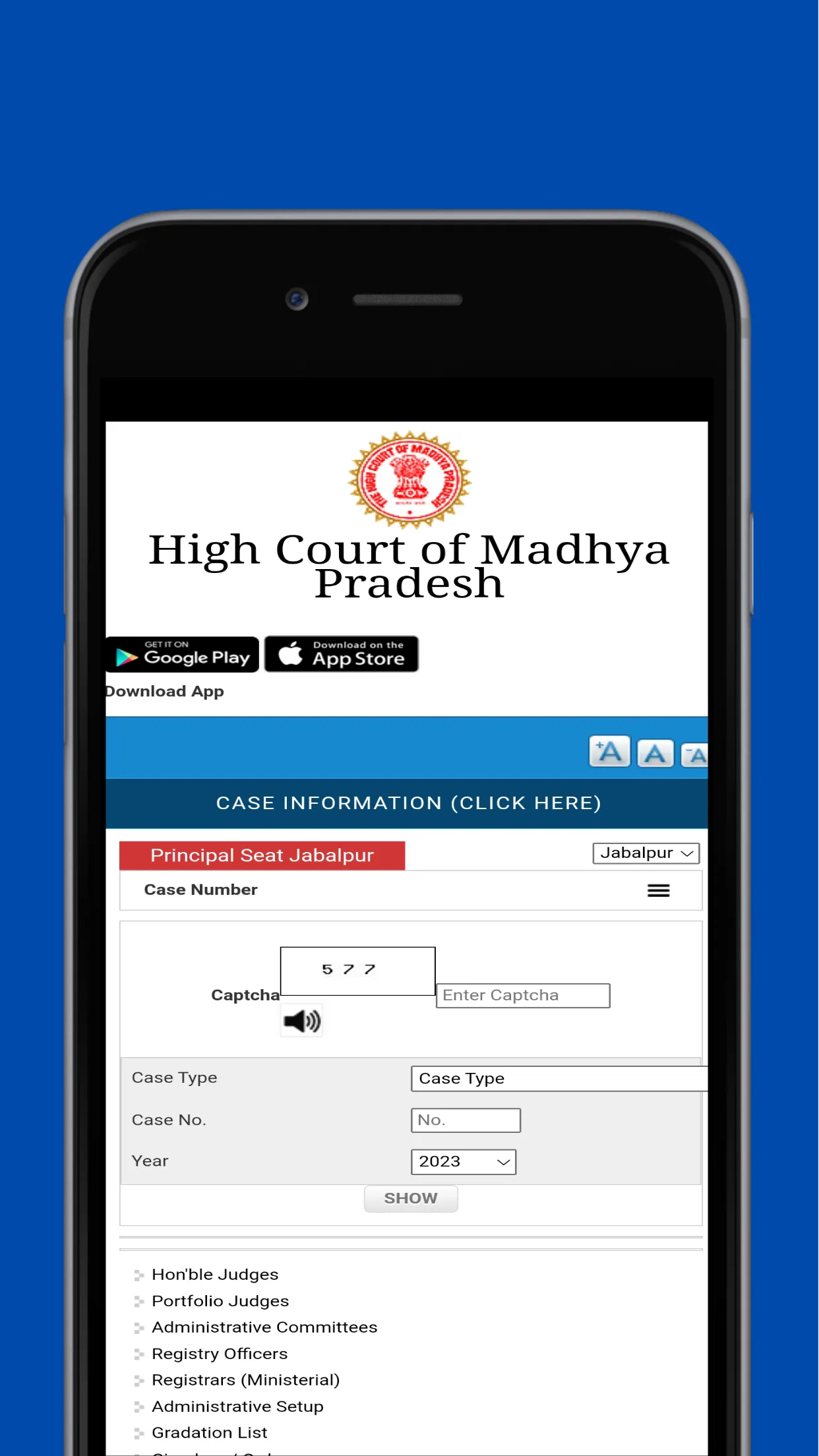 High Courts Orders Case Status | Indus Appstore | Screenshot