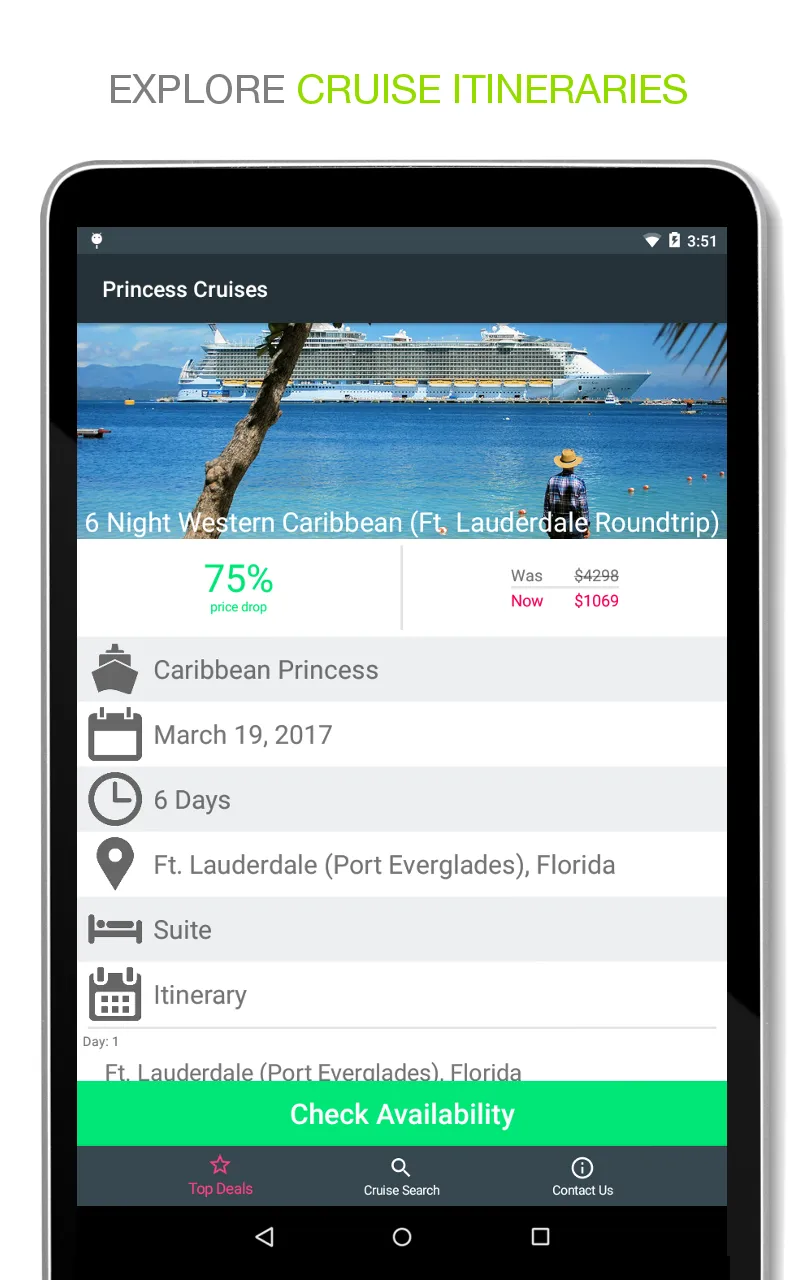 Cruise Deals | Indus Appstore | Screenshot