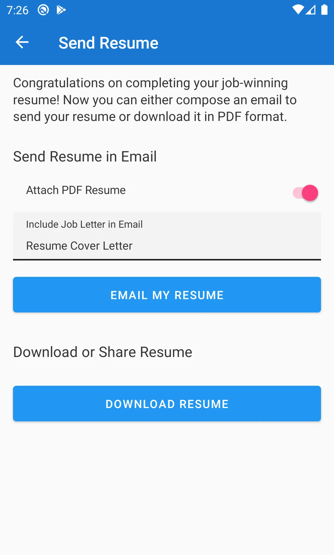 Got Resume Builder | Indus Appstore | Screenshot