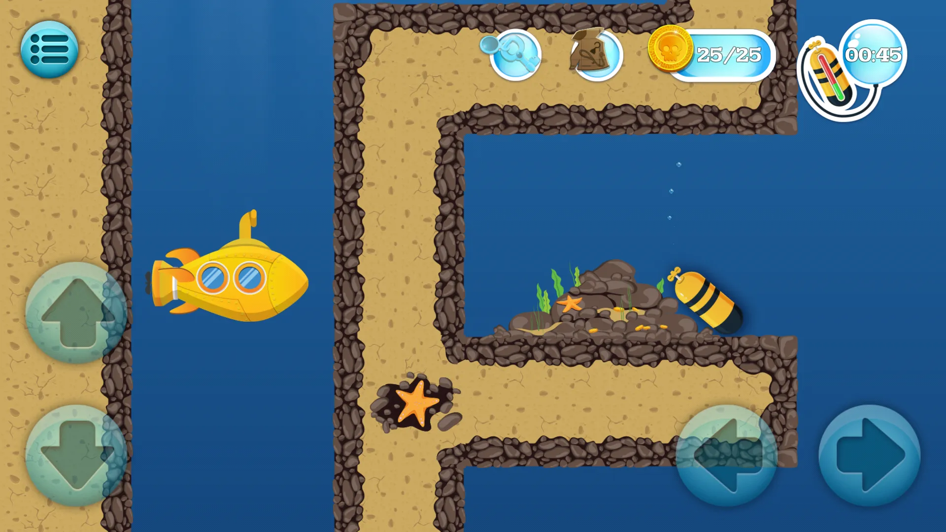 Underwater Maze - submarine ad | Indus Appstore | Screenshot