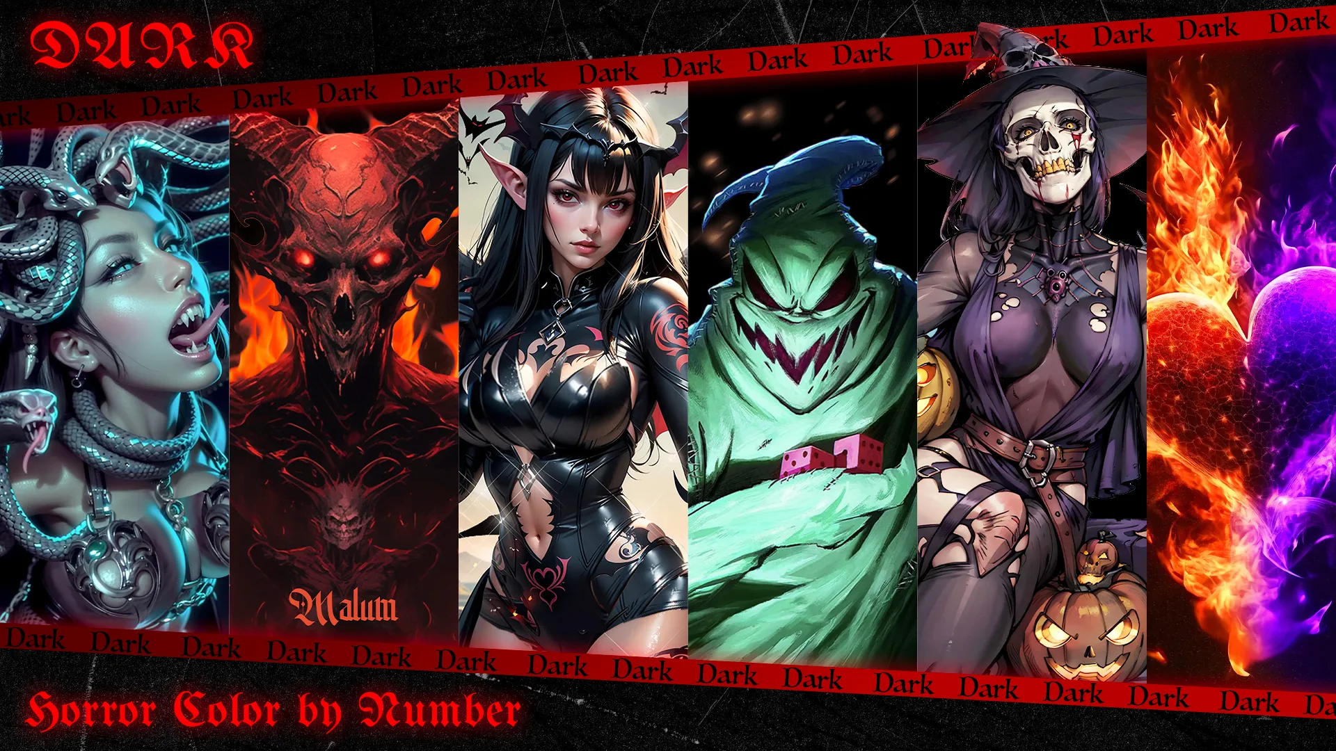 Dark, Horror Color by Number | Indus Appstore | Screenshot