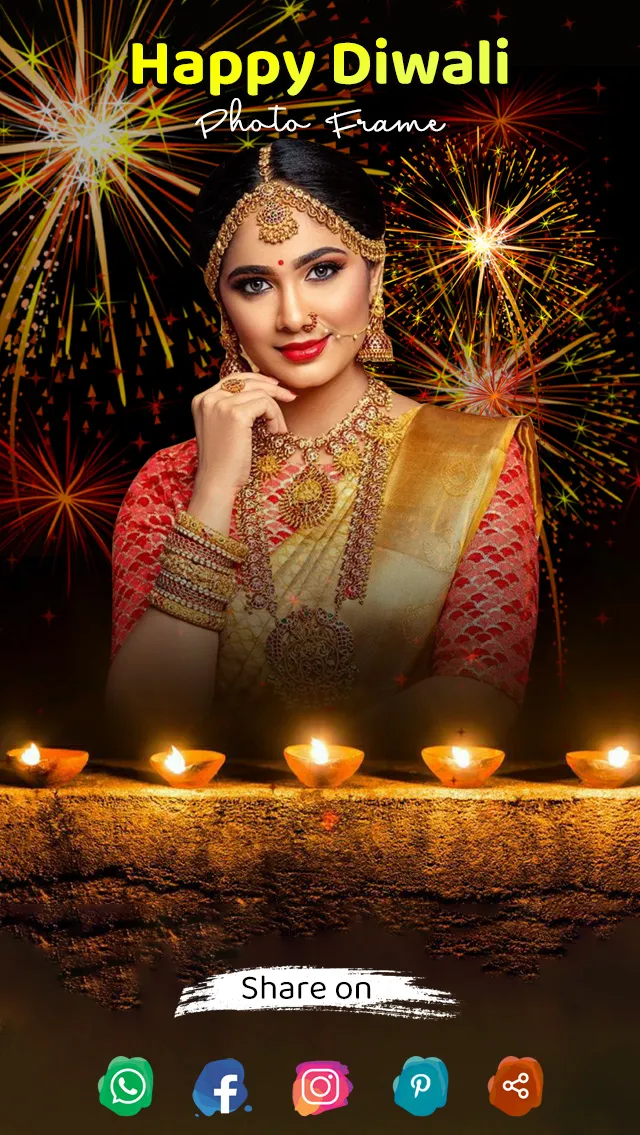 Diwali Photo Frame | Indus Appstore | Screenshot